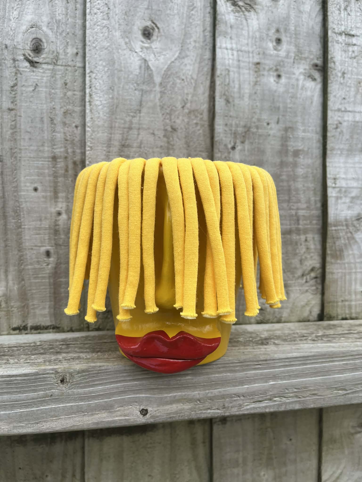 Medium Yellow Hair Pot