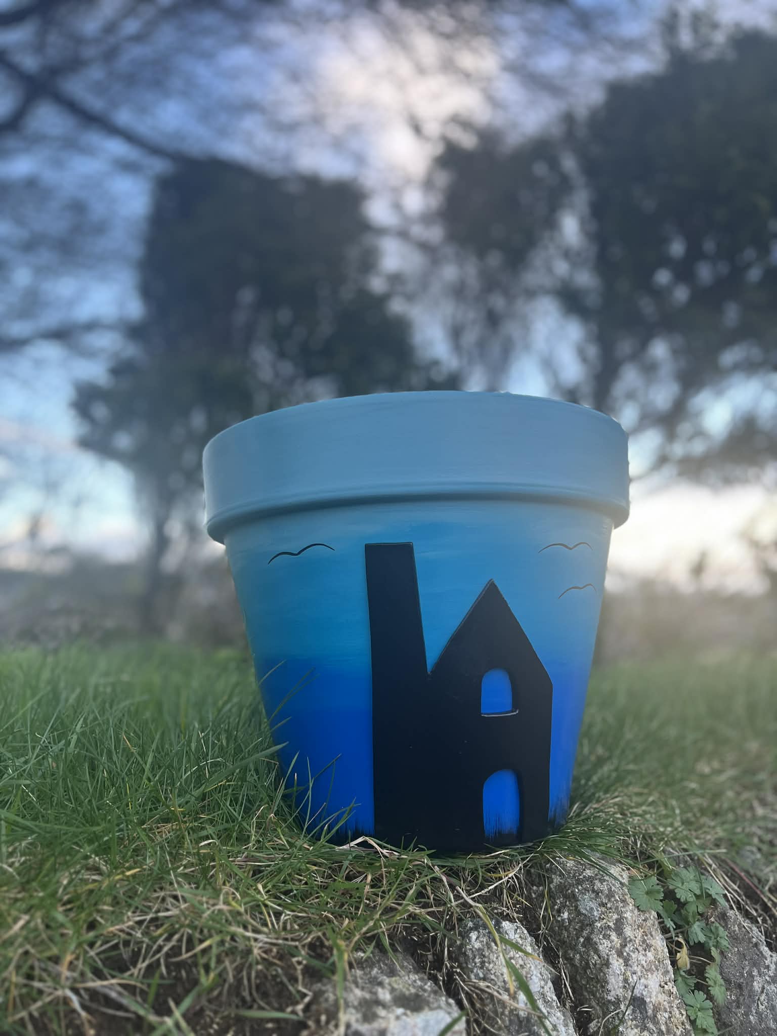 Cornish Coast Tin Mine Plant Pot 