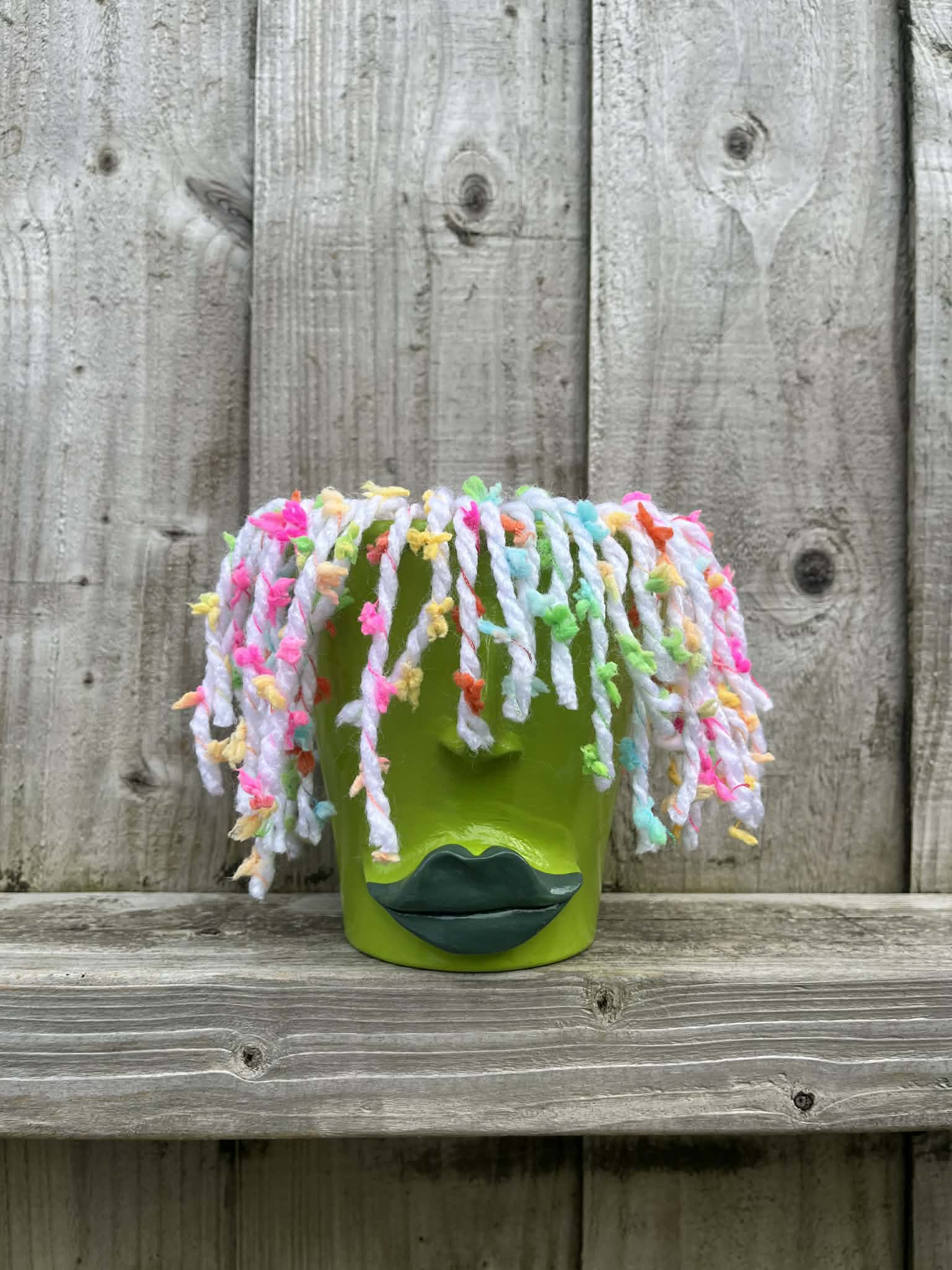 Small Green Hair Pot
