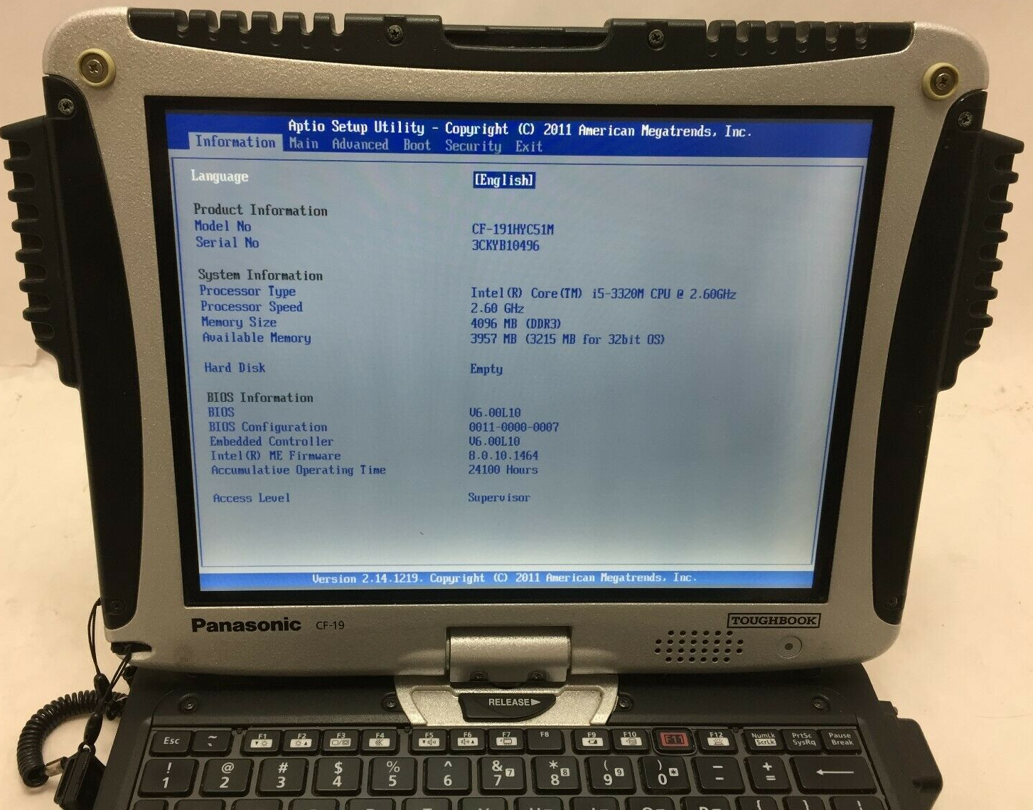 FULLY RUGGED PANASONIC CF-19 MK6