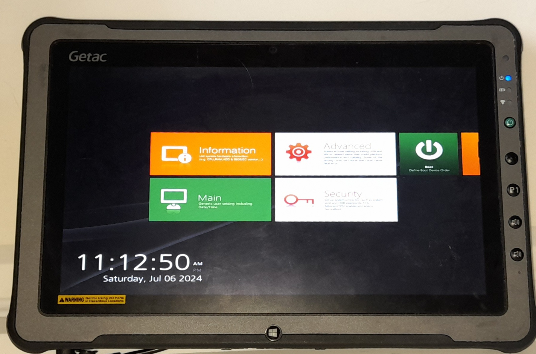 FULLY RUGGED GETAC F110 i5/8GB RAM/128GB SSD/GOOD BATTERY/4G-LTE/BARCODE SCANNER