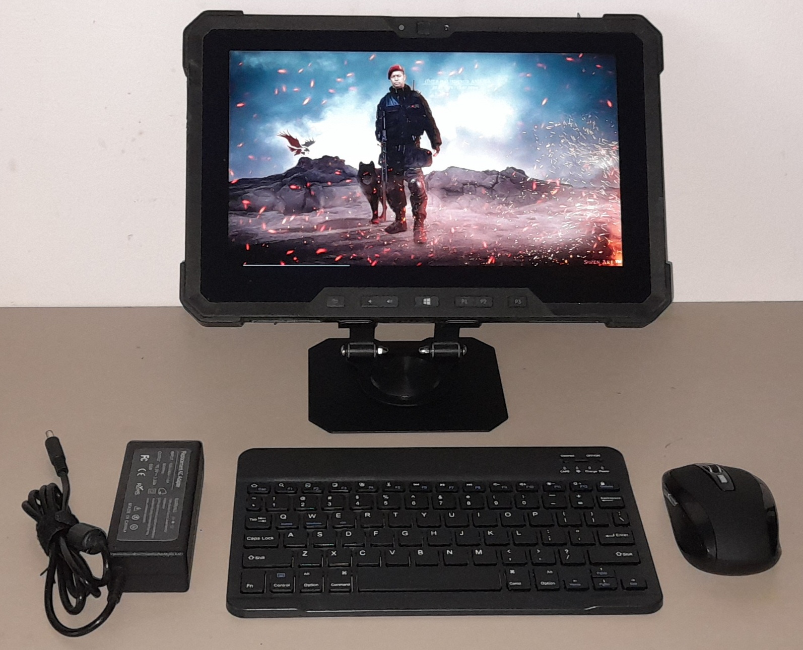 FULLY RUGGED DELL 7212 CORE i5 WITH NEW KEYBOARD 8GB RAM 4G-LTE SIMCARD NEW MOUSE NEW STAND