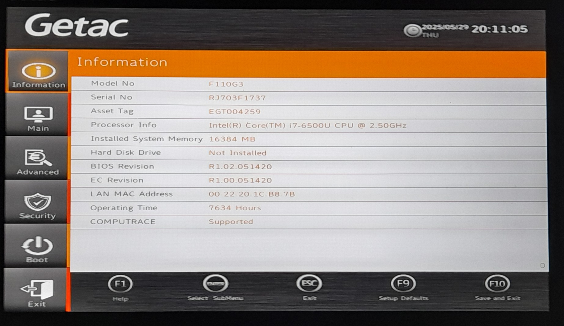 FULLY RUGGED GETAC F110 G3 CORE i7/16GB RAM/1TB SSD/4G-LTE/GPS/NEW BATTERIES/MOUSE/STAND