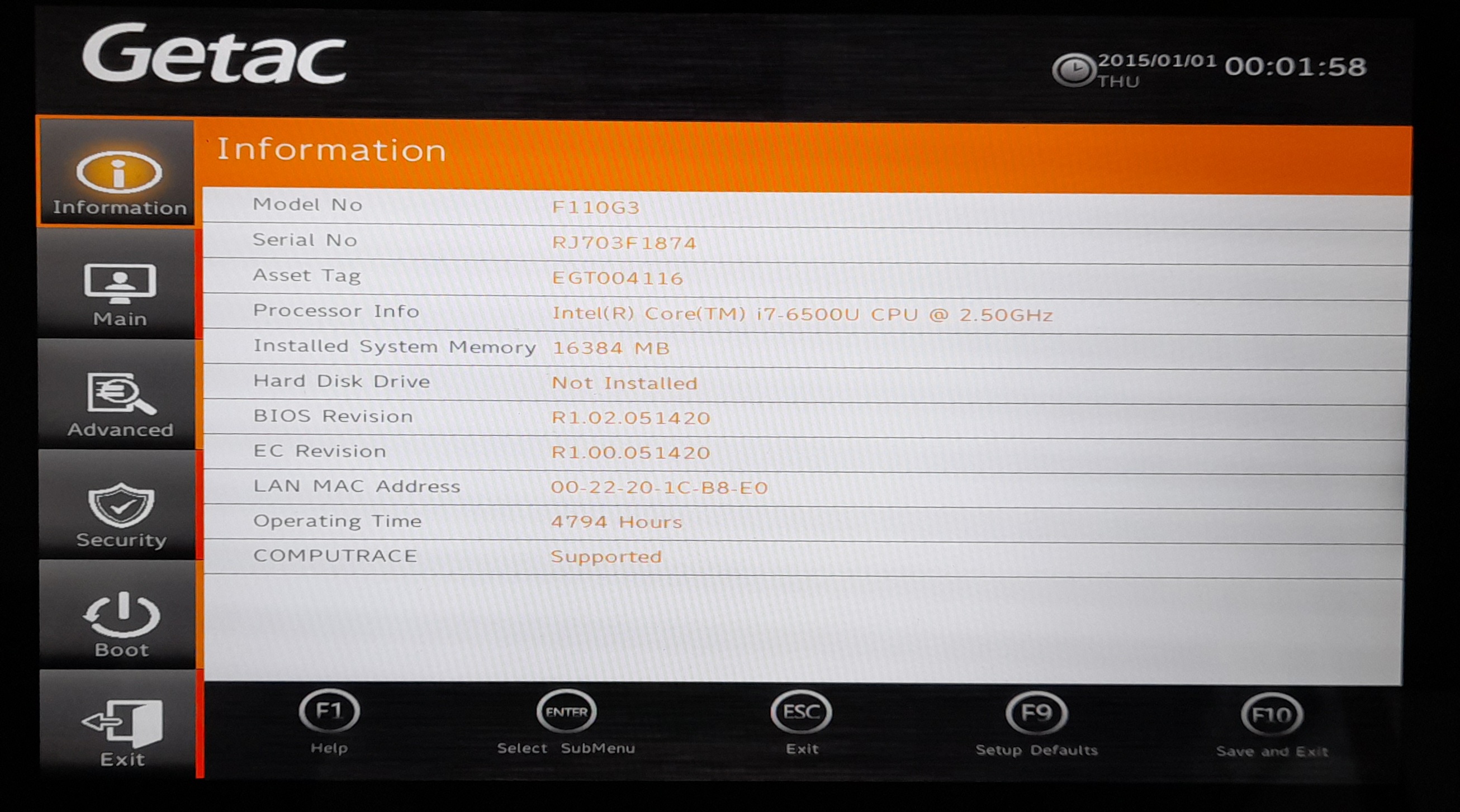 FULLY RUGGED GETAC F110 G3 CORE i7/16GB RAM/1TB SSD/4G-LTE/GPS/NEW BATTERIES/MOUSE/STAND