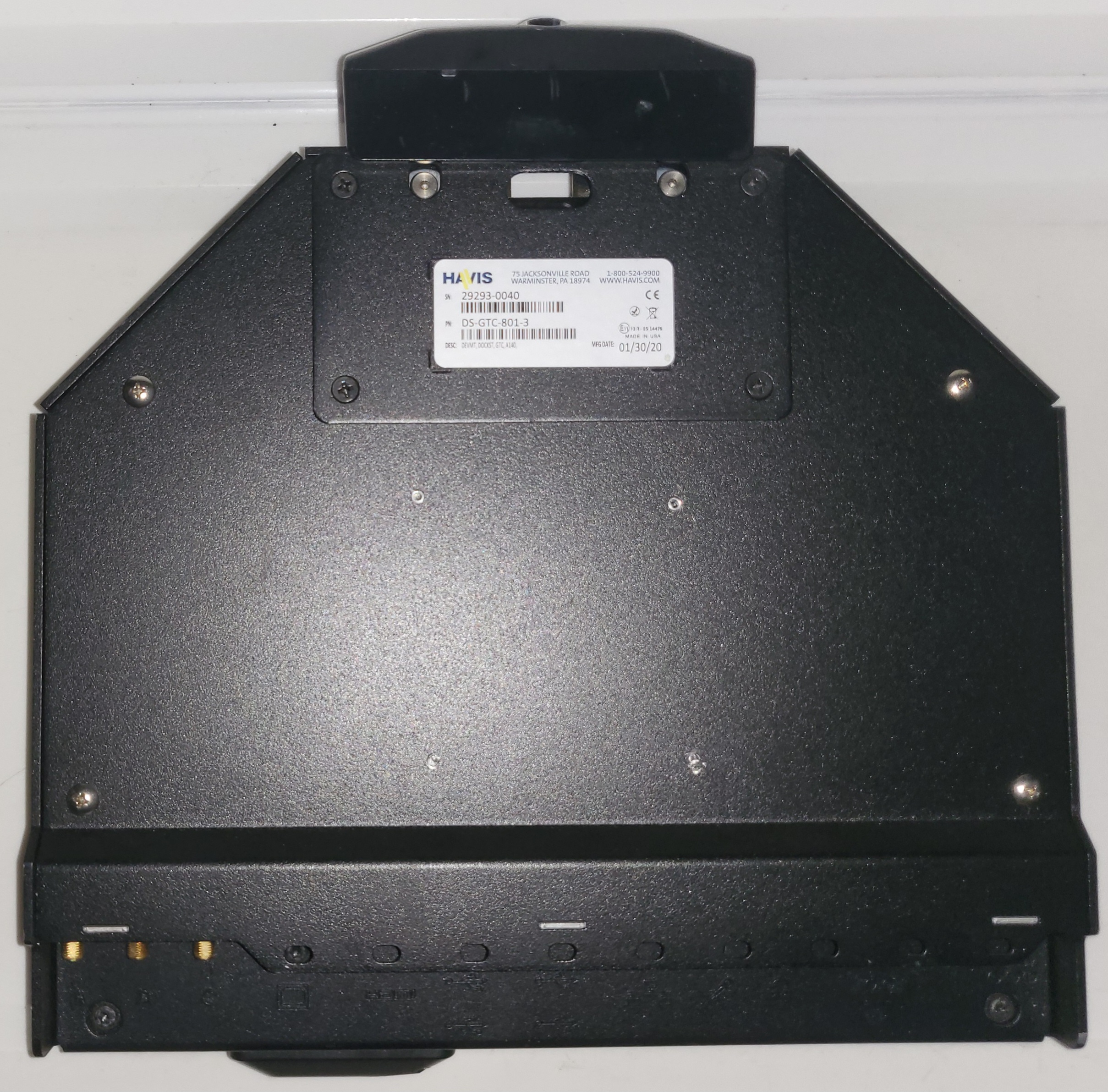 Heavy-Duty Havis DS-GTC-801-3 Docking Station for Getac A140
