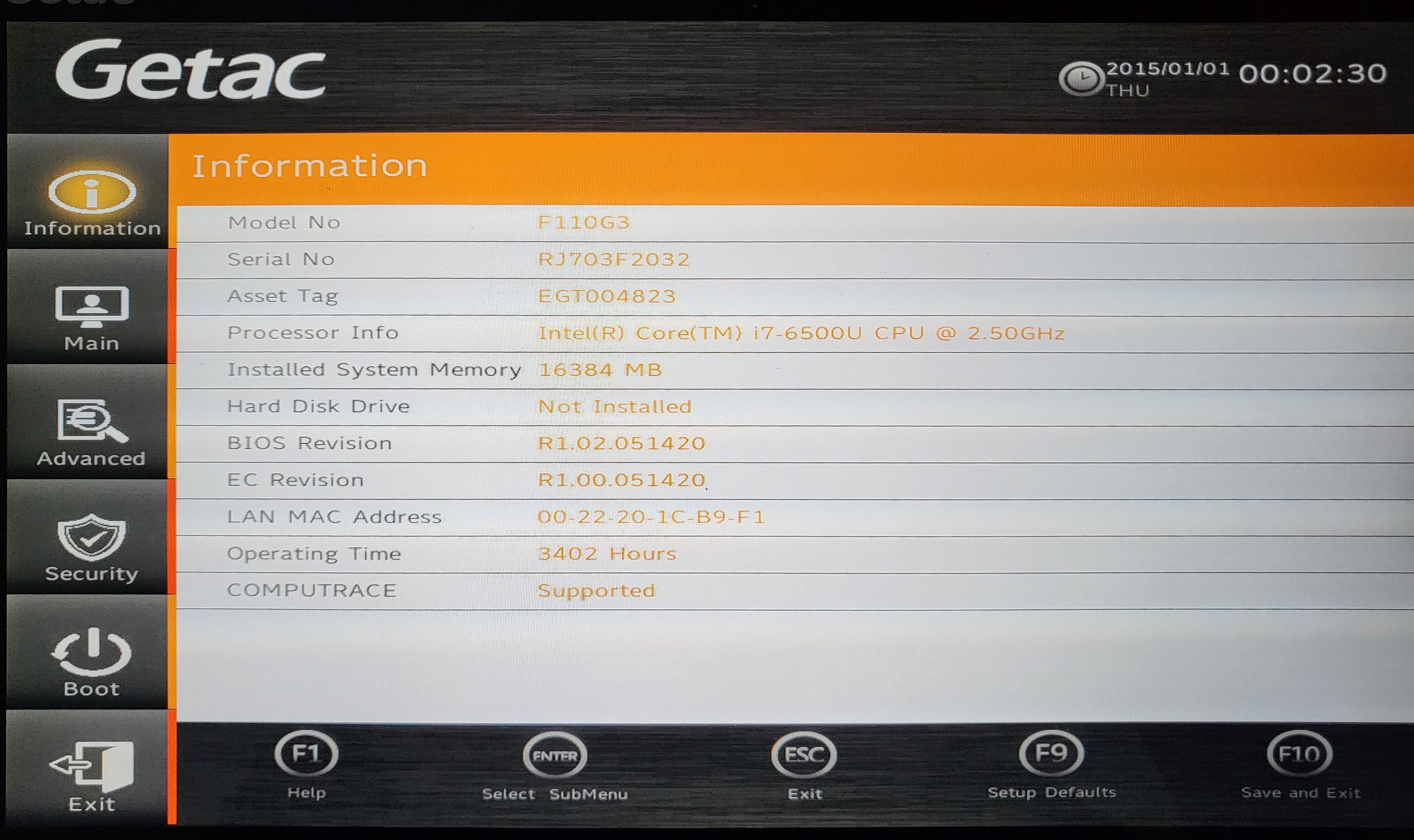 FULLY RUGGED GETAC F110 G3 CORE i7/16GB RAM/NEW 1TB SSD/4G-LTE/GPS/NEW BATTERIES/WINDOWS 11 PRO