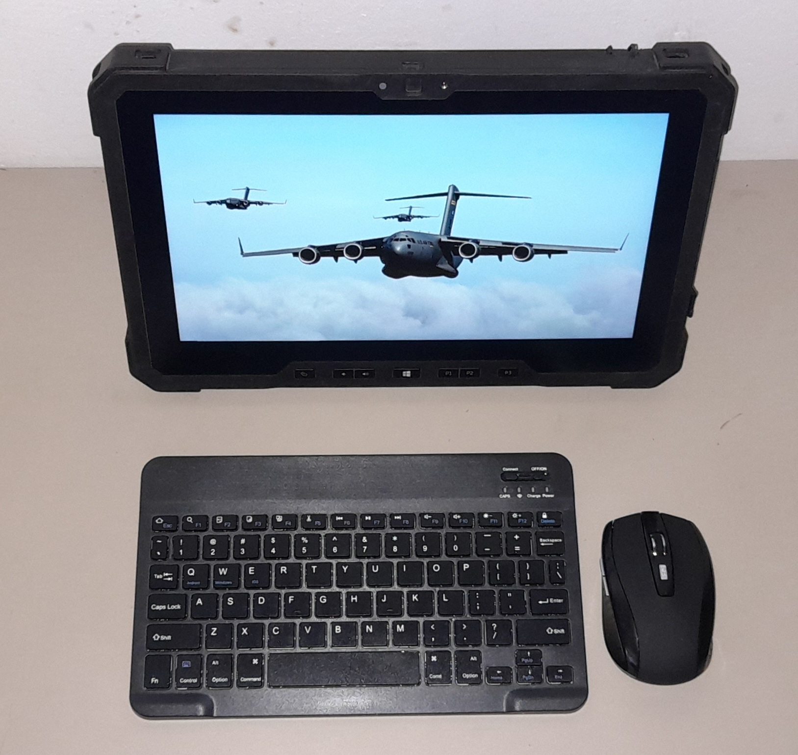 FULLY RUGGED DELL 7212 CORE i7 WITH NEW 1TB SSD 16GB RAM 4G-LTE SIMCARD CARRY BAG KEYBOARD & MOUSE
