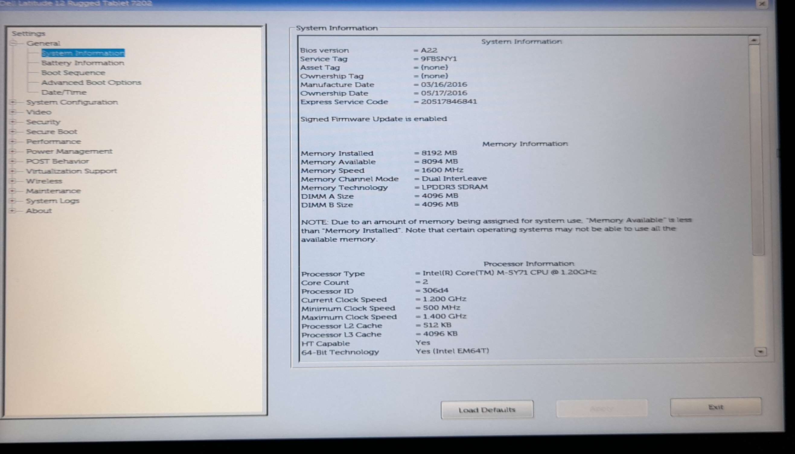 FULLY RUGGED DELL 7202 WITH 1TB SSD 8GB RAM HDMI WINDOWS 11 PRO