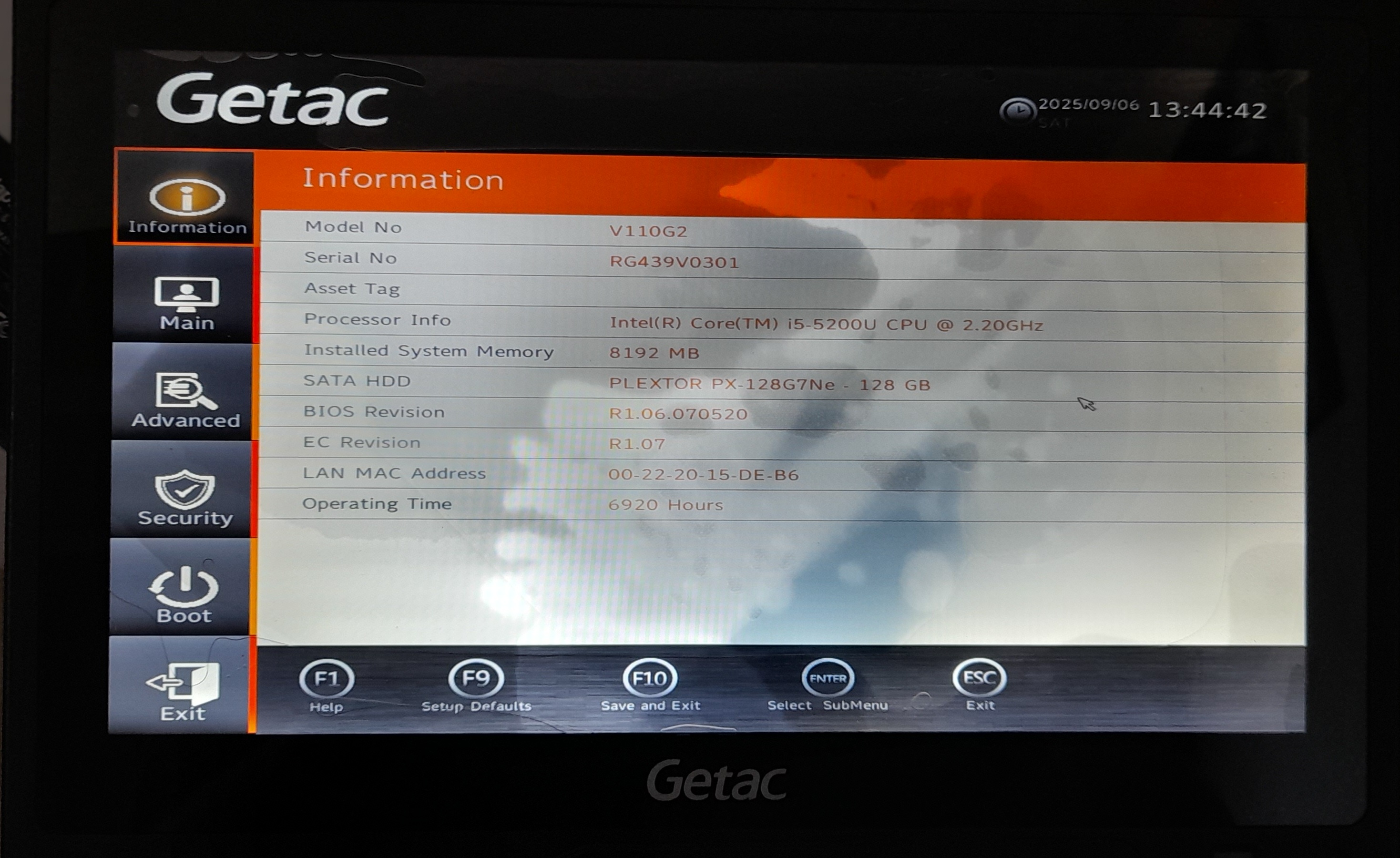 FULLY RUGGED GETAC V110 G2 CORE i5 WITH 8GB RAM/HDMI WINDOWS 11/SIM CARD/TOUCHSCREEN