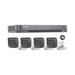 KIT TURBOHD 5 Megapixel / DVR 4 Canales / 4 Cámaras Bala con Micrófono Integrado (exterior 2.8 mm) / Fuente de Poder / Accesorios de Instalación