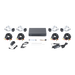 KIT TURBOHD 5 Megapixel / DVR 4 Canales / 4 Cámaras Bala con Micrófono Integrado (exterior 2.8 mm) / Fuente de Poder / Accesorios de Instalación