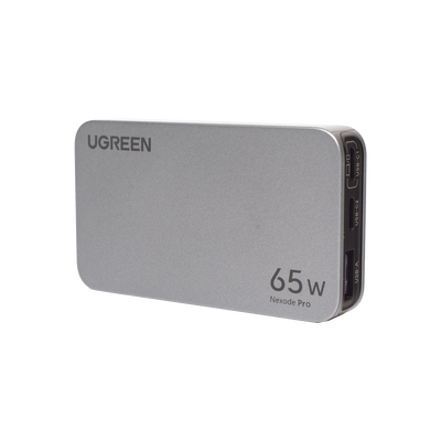Cargador Ultra Slim 65W Nexode Pro| Diseño de Pared Plano | 3 Puertos de Carga Rápida | 2 USB-C | 1 USB-A | Tecnología GaNInfinity | PD3.1 de 65W / QC4.0 | Tecnología de Protección Térmica