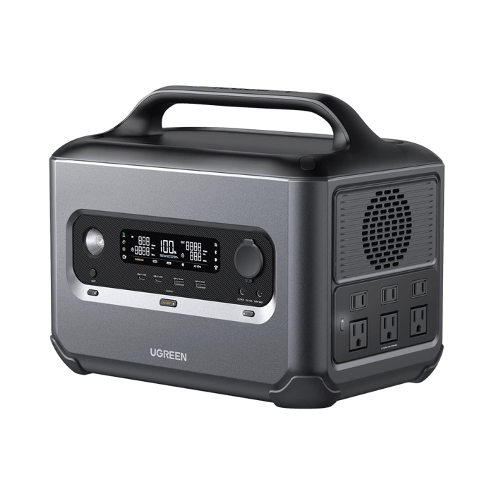Estación de Energía Portátil 1200W (1024Wh) / 6 AC 1200 W / 2 USB-C 100W / 2 USB-A 22.5 W / 1 Toma de Encendedor / 2 Salidas CC5521 / Compatibilidad: BMS/WIFI/Bluetooth/APP / 10 años de Vida Util.
