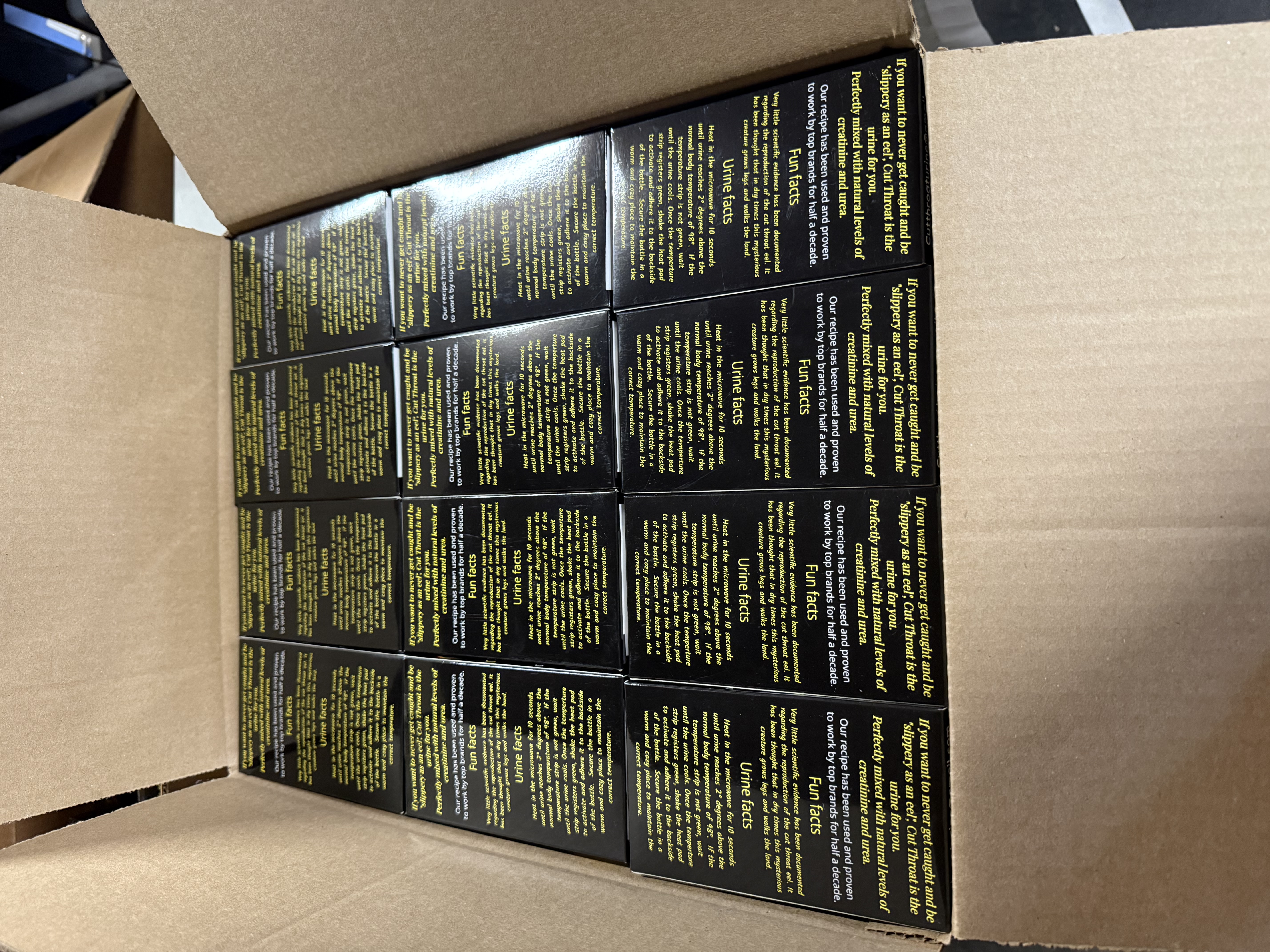 Case pack of individually packaged bottle kits 