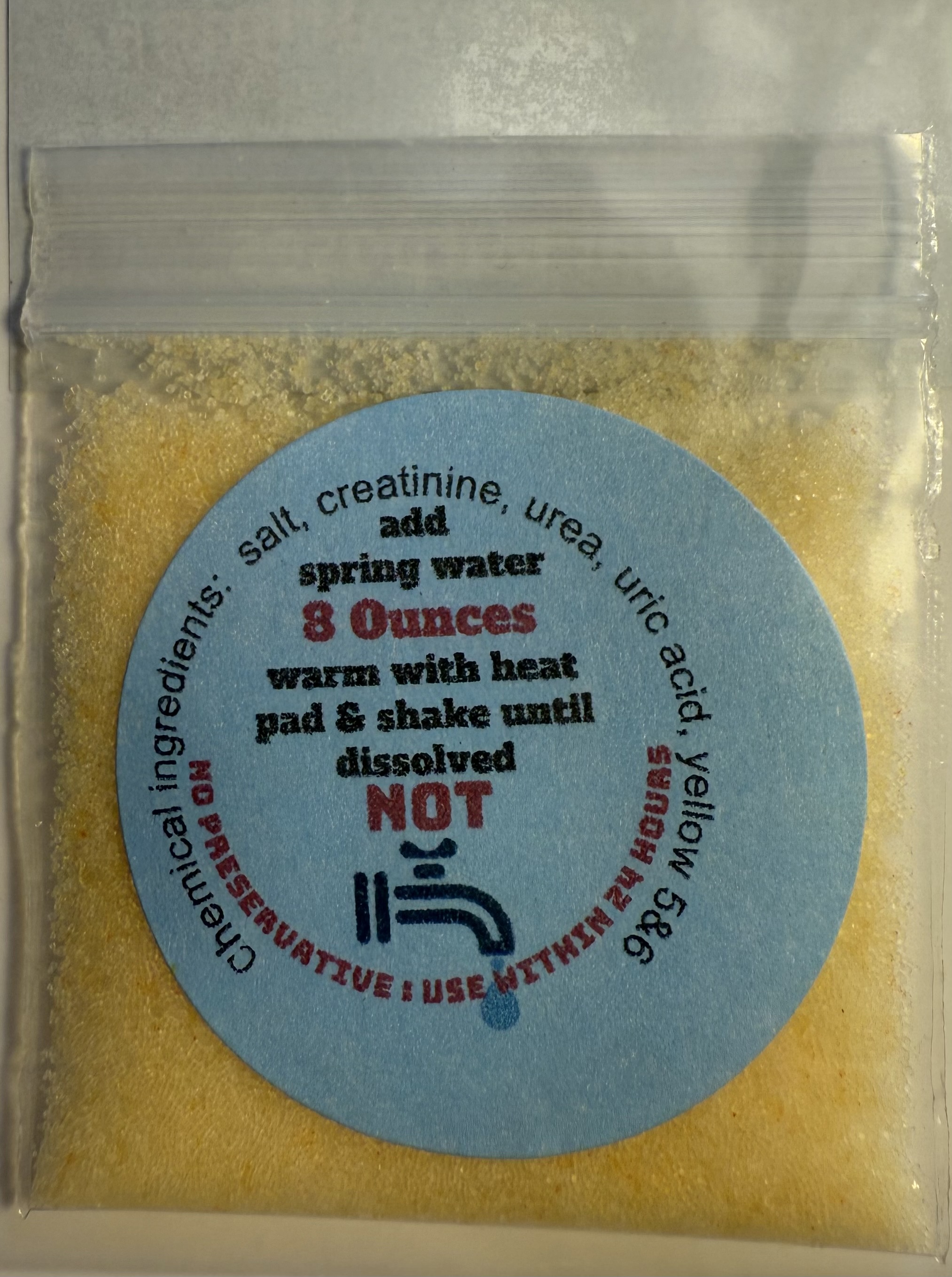 Premium Synthetic Urine Chemical Testing Kit