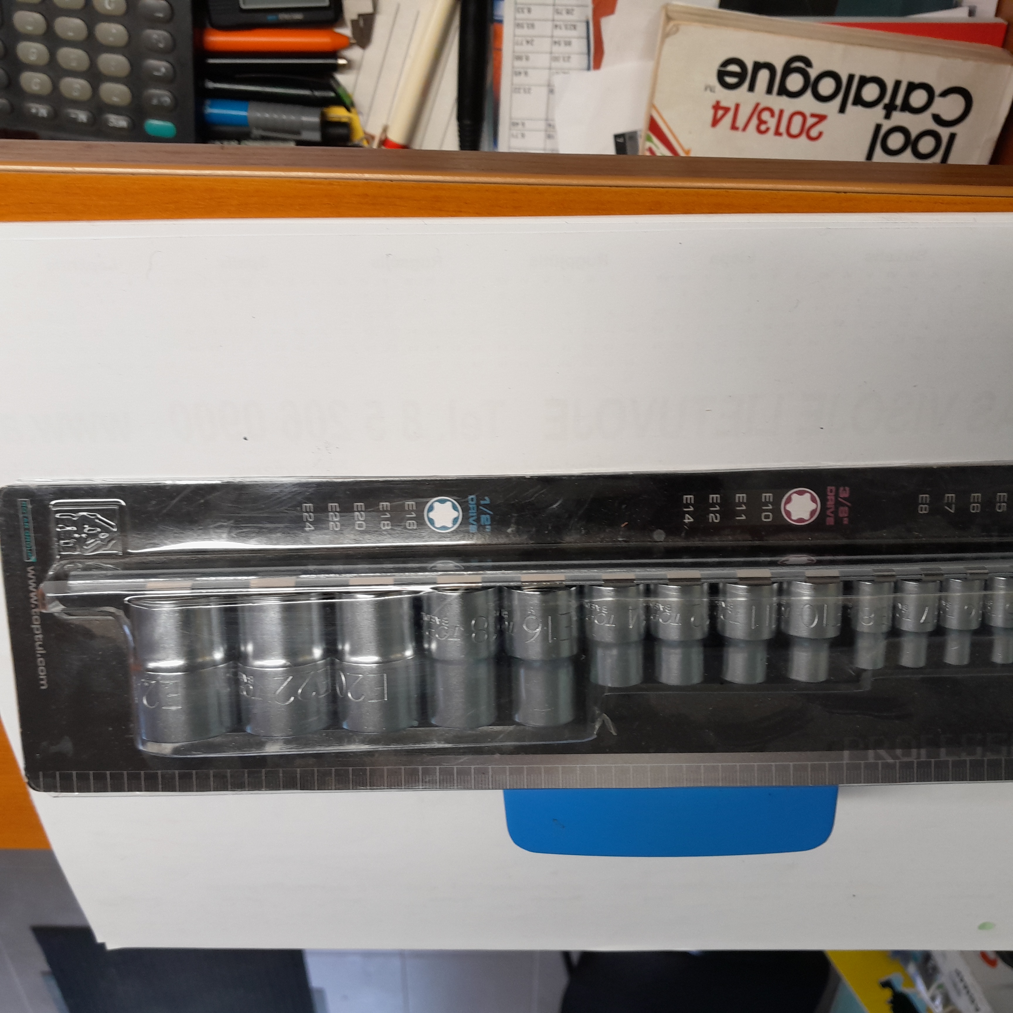 galvuciu komplektas 14 vnt tipo torx no E4 iki E24