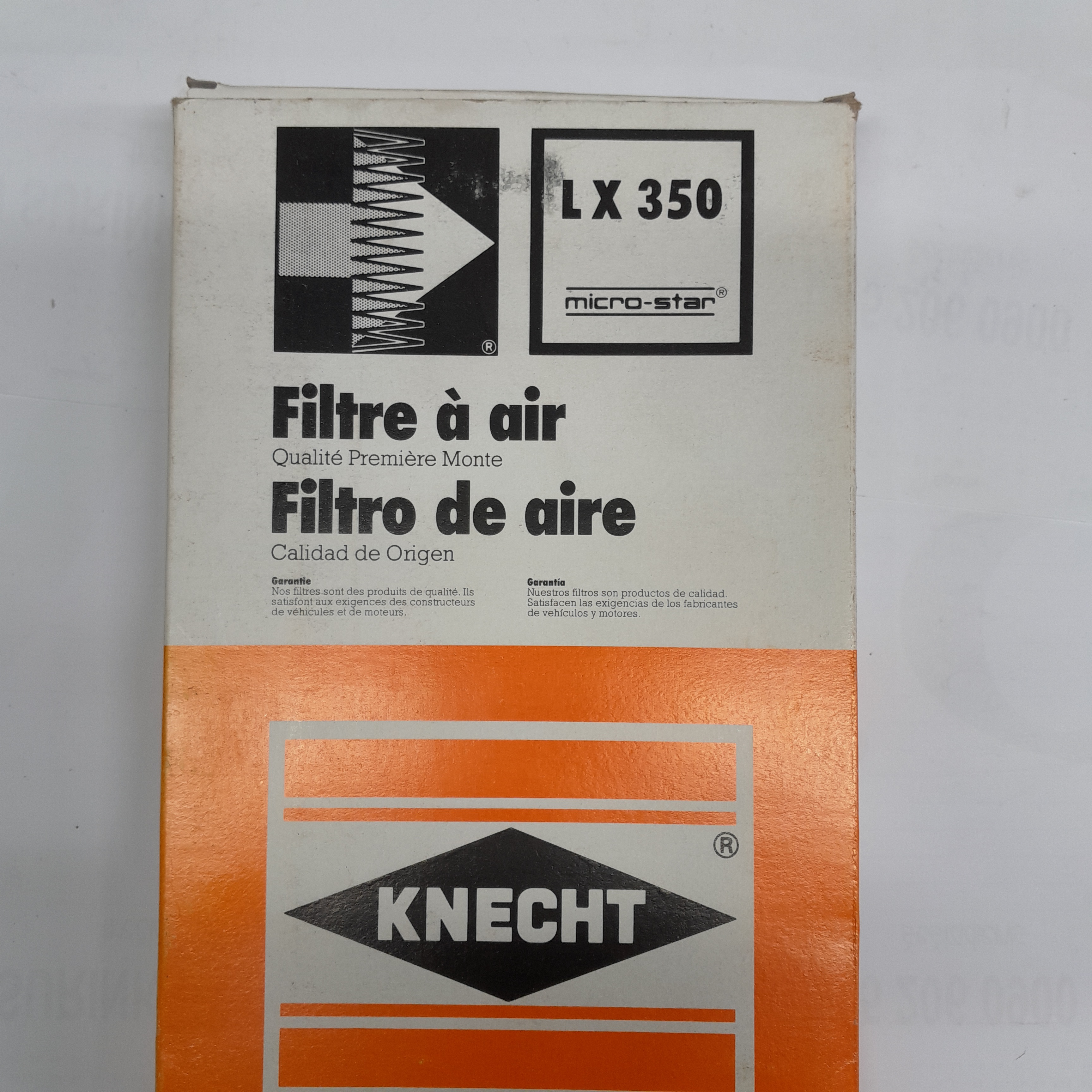  Lx 350 Oro filtras KNECHT