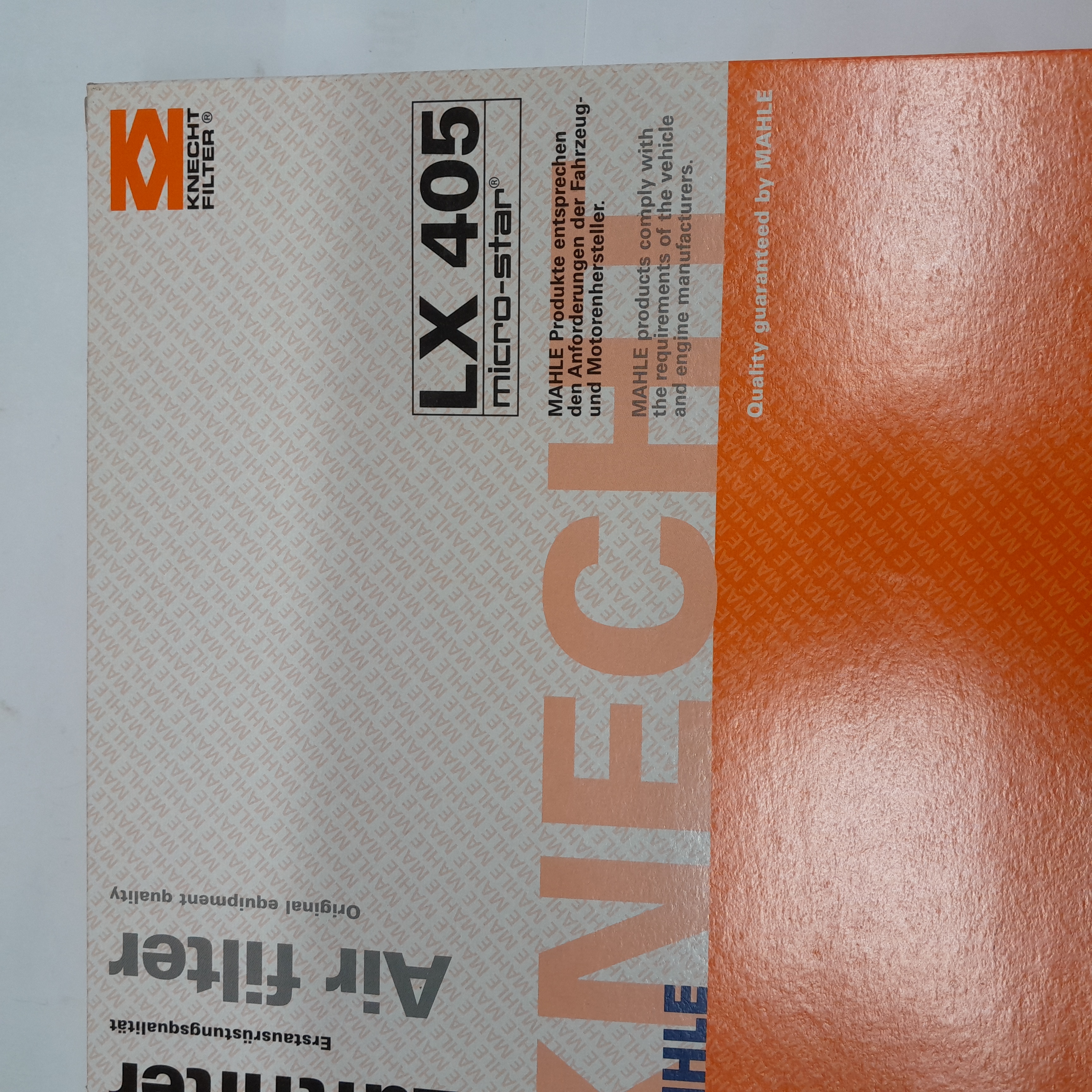 LX 405 Oro filtras Knecht 