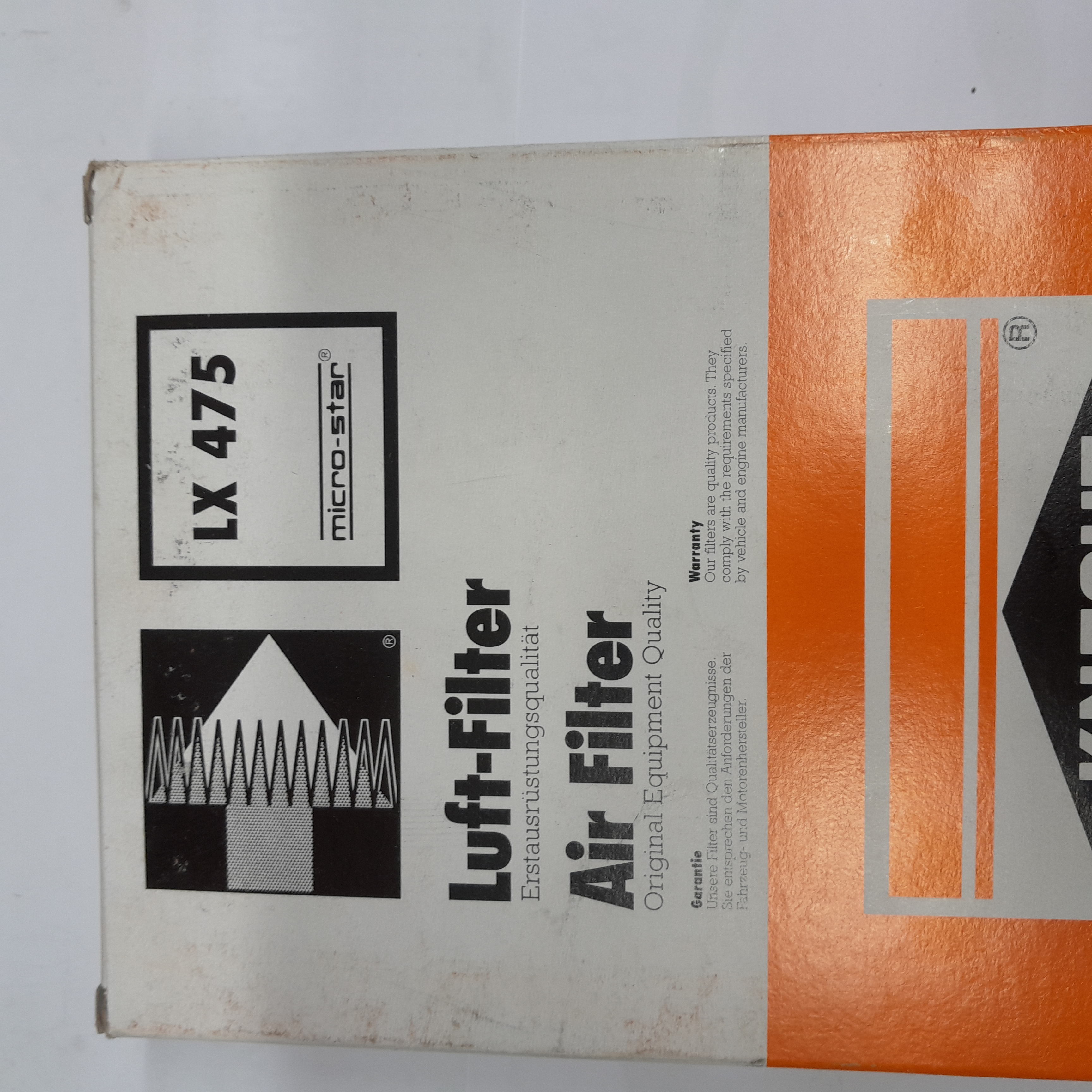 Lx 475 Oro filtras Knecht