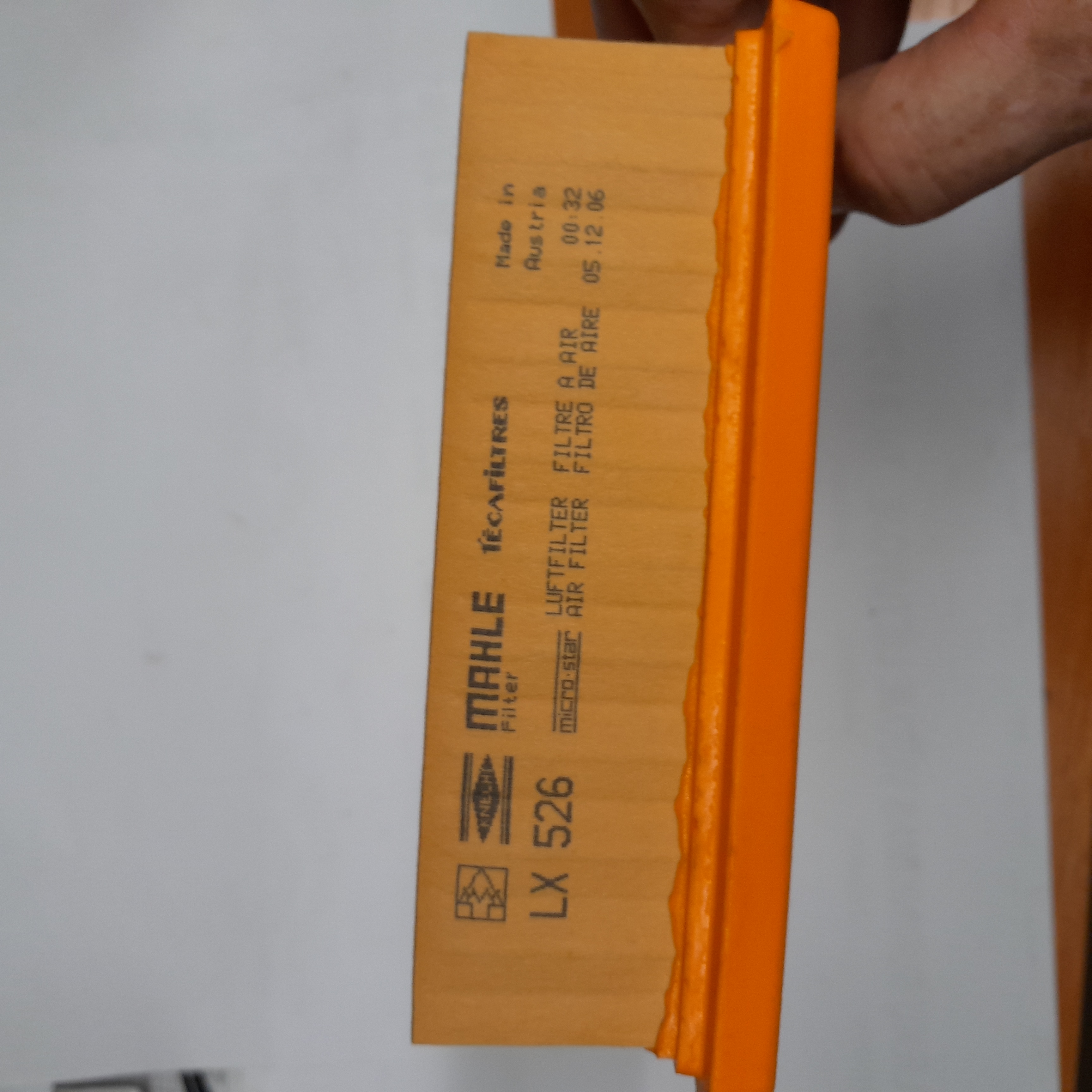  LX 526 oro filtras KNECHT