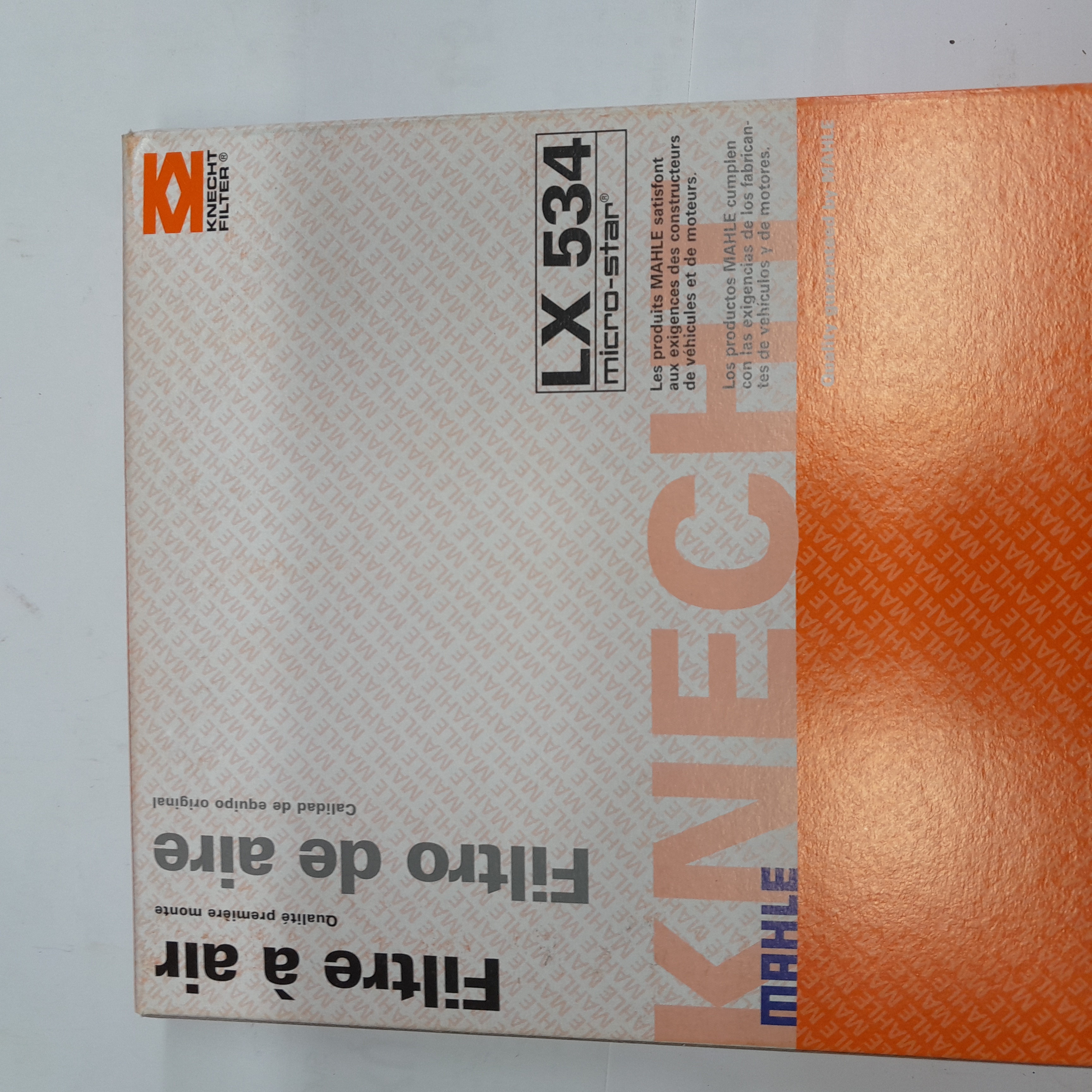  LX 534 Oro filtras Knecht