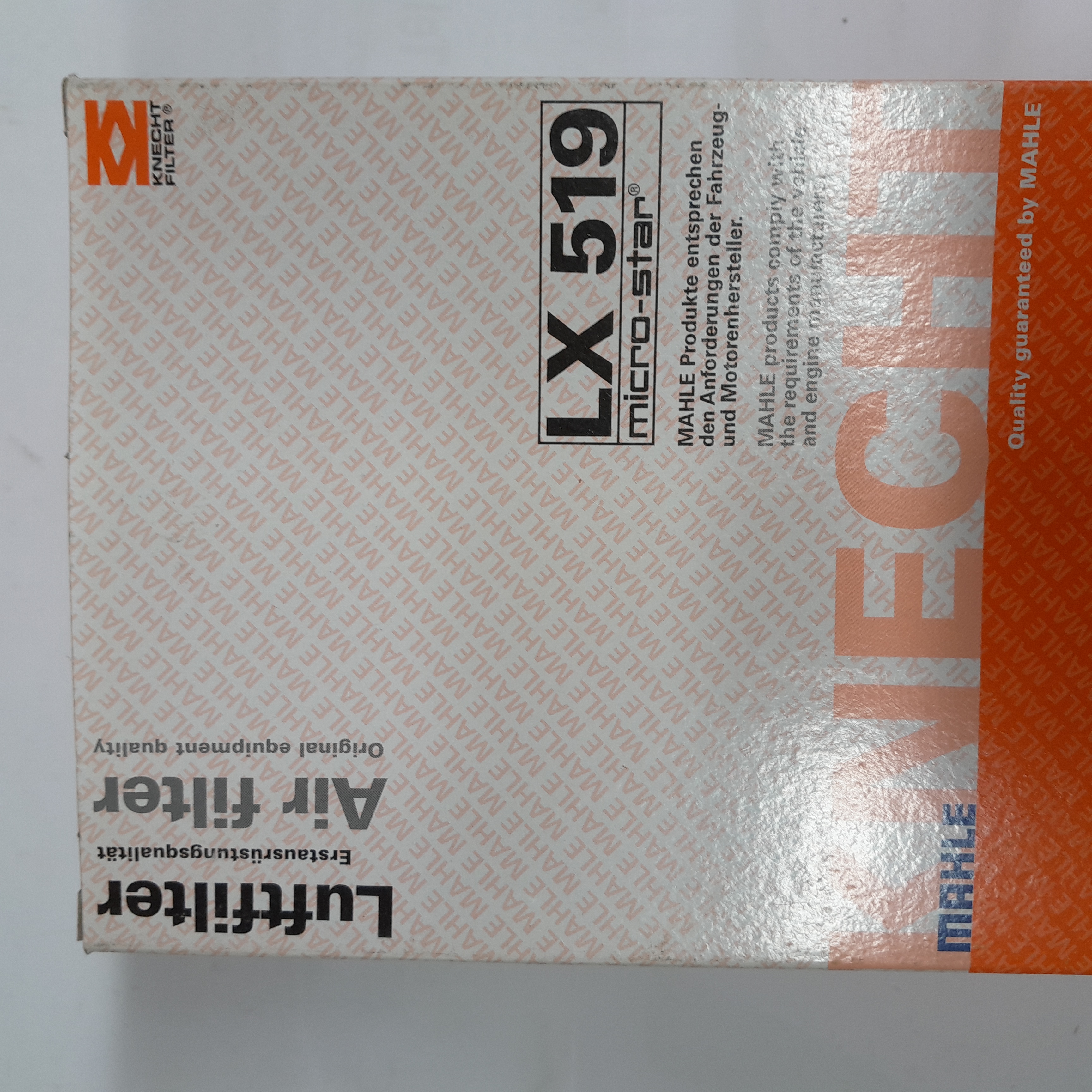  LX 519 Oro filtras MAHLE