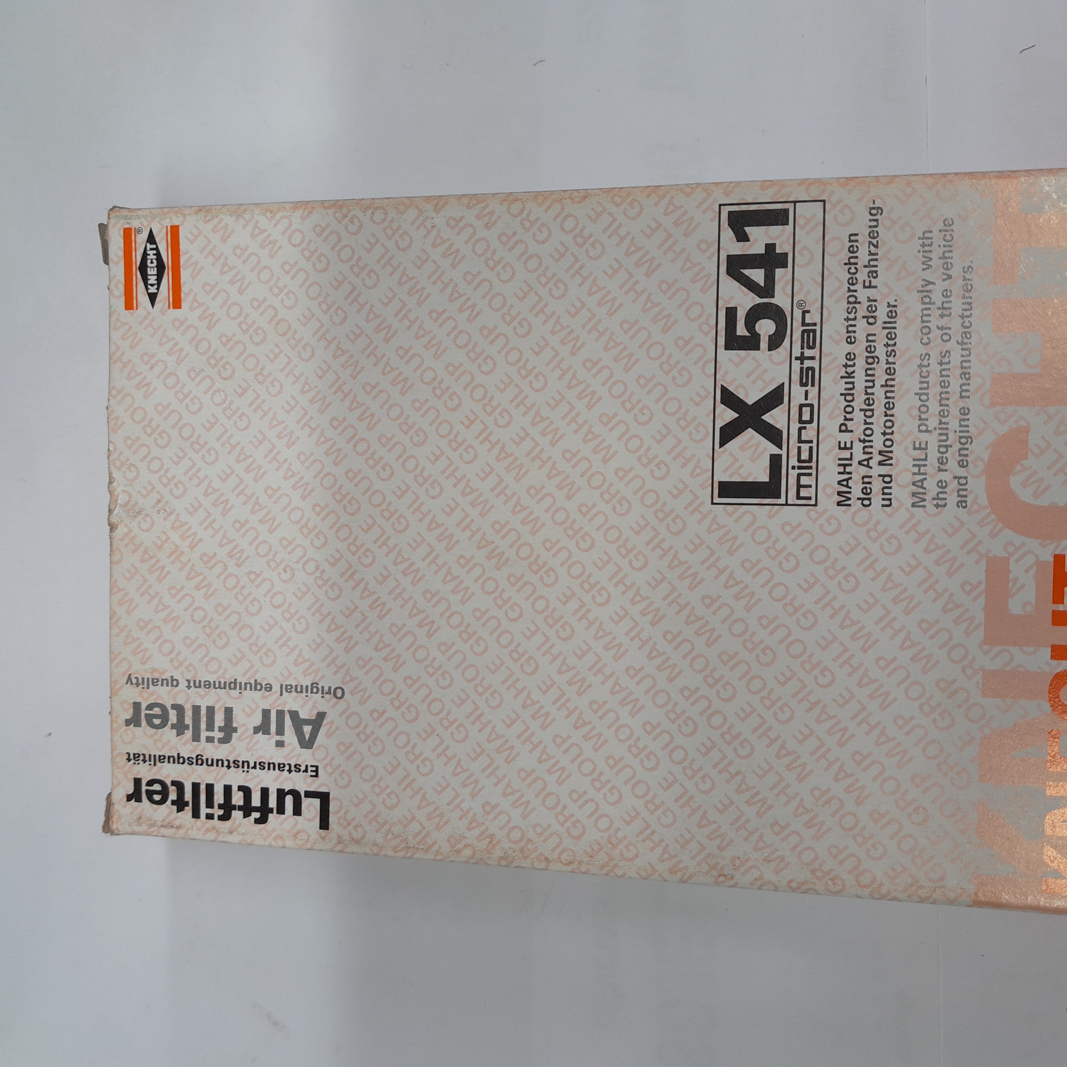 LX 541 Oro filtras Knecht