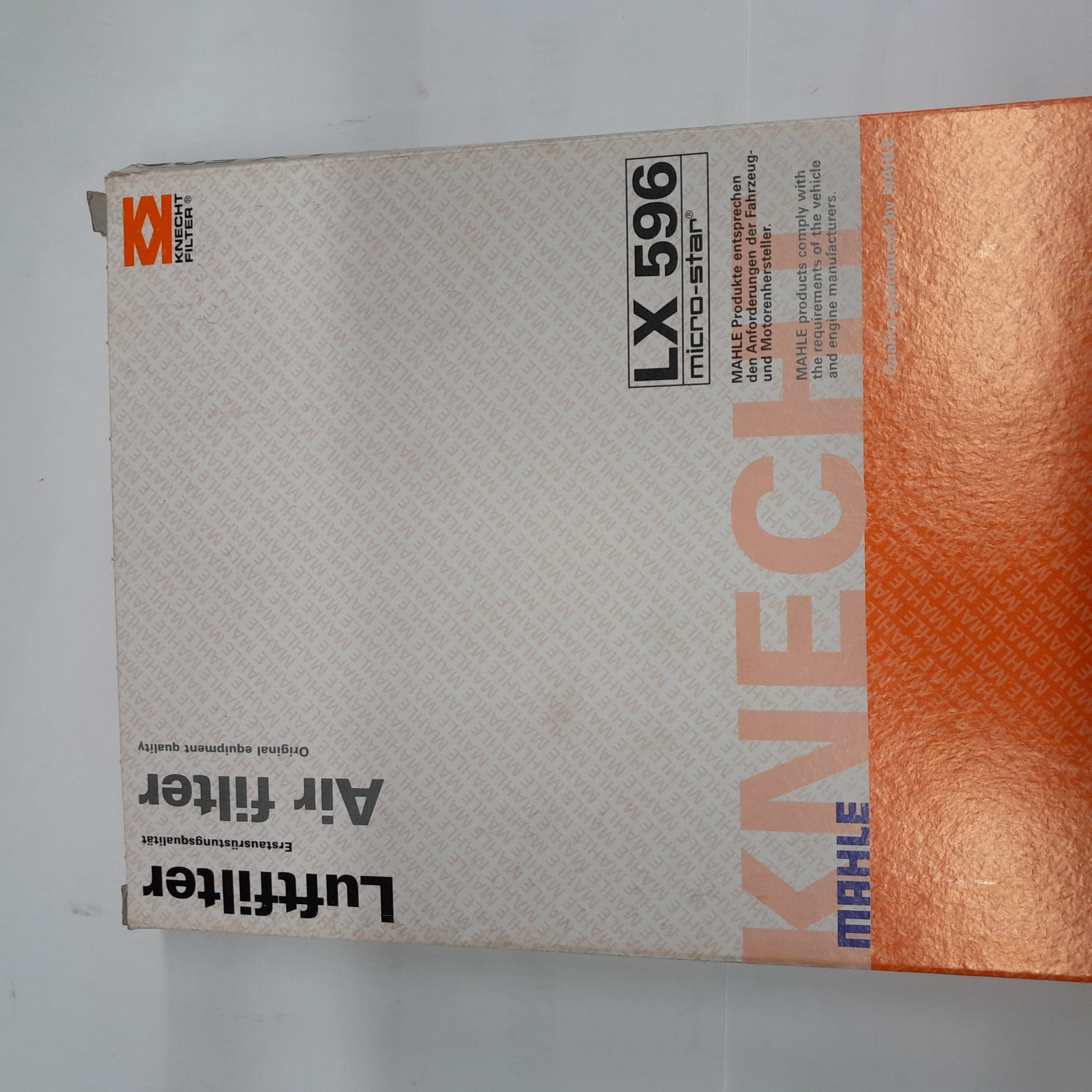  Lx 596 Oro filtras Knecht