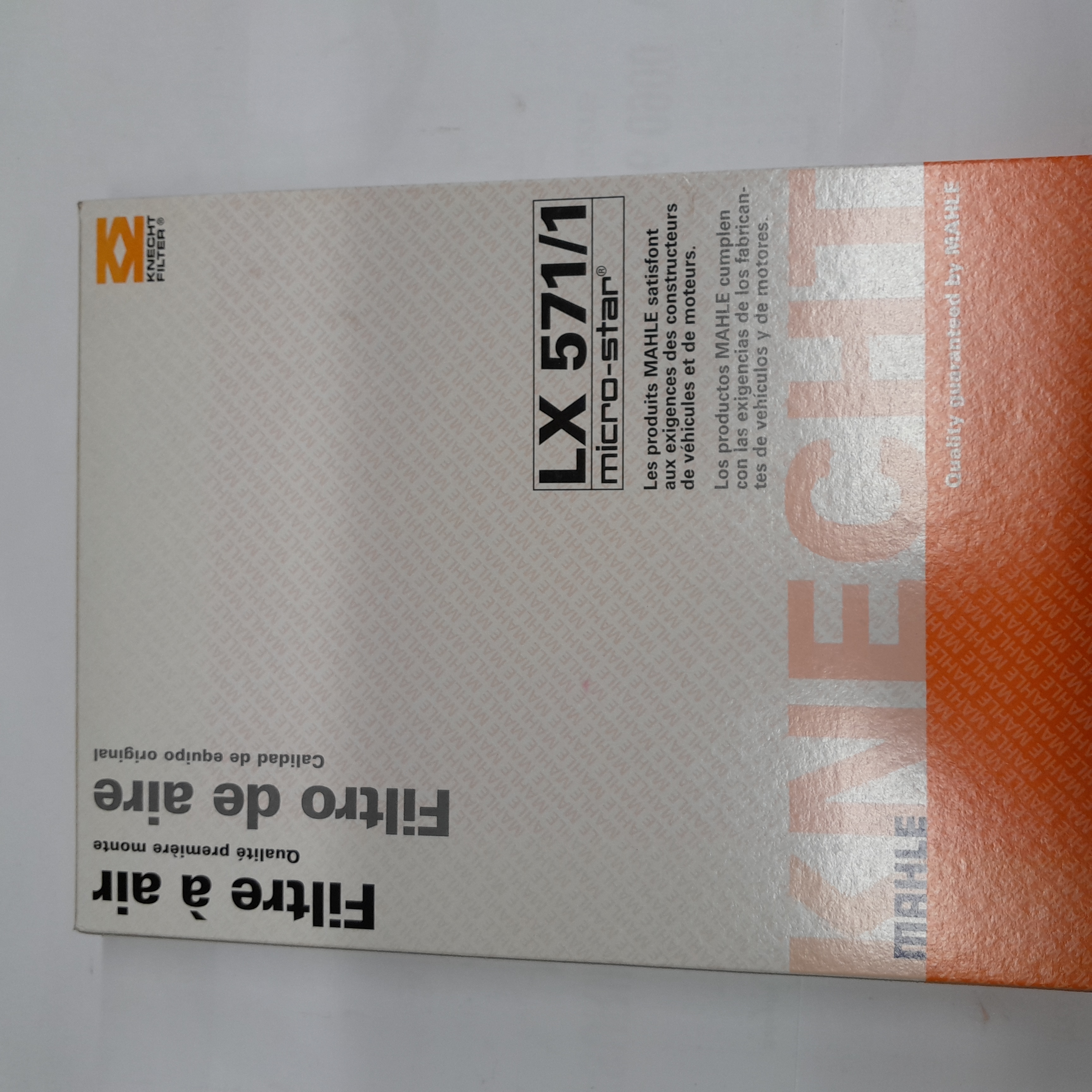 LX 571/1 oro filtras Knecht