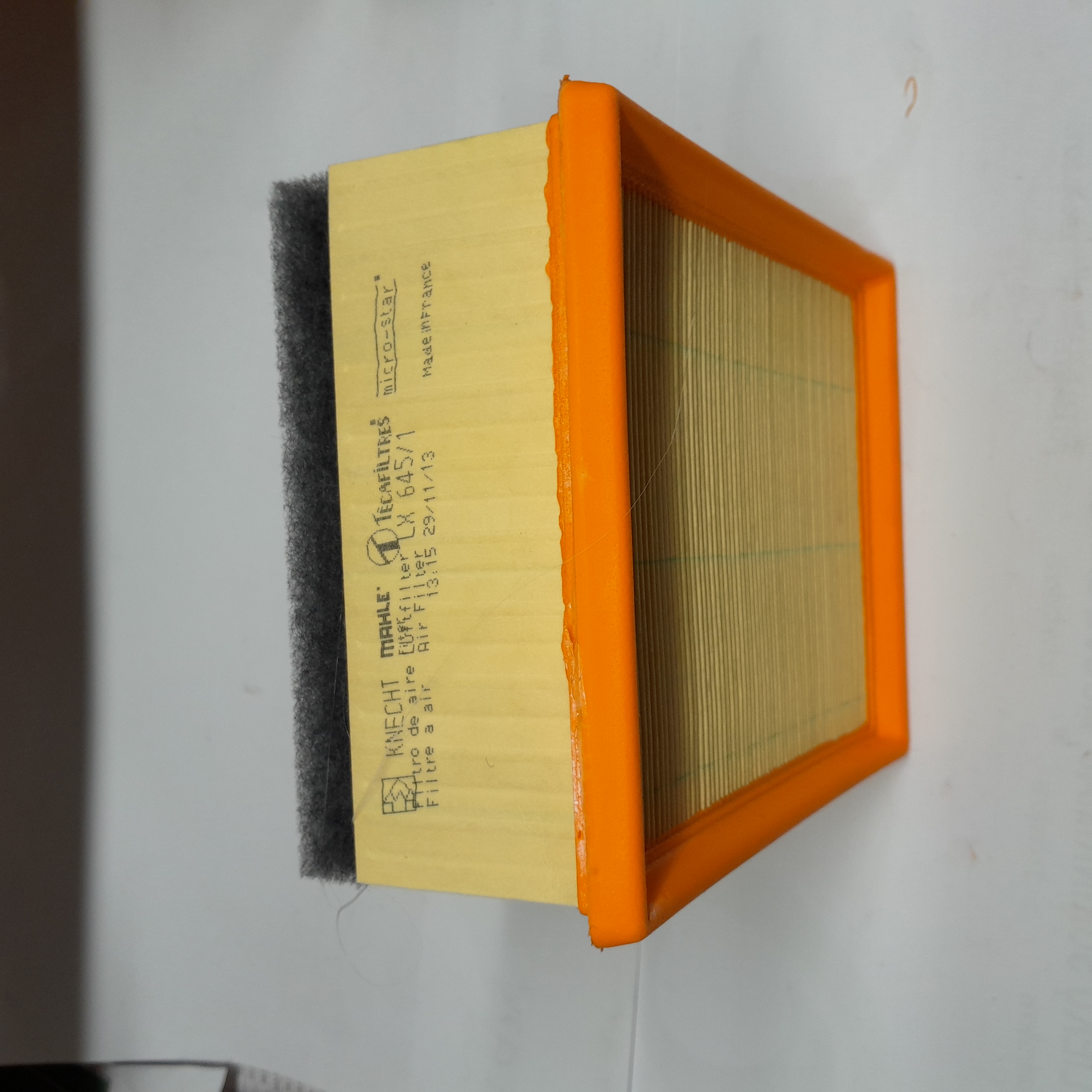  LX 645/1 oro filtras KNECHT