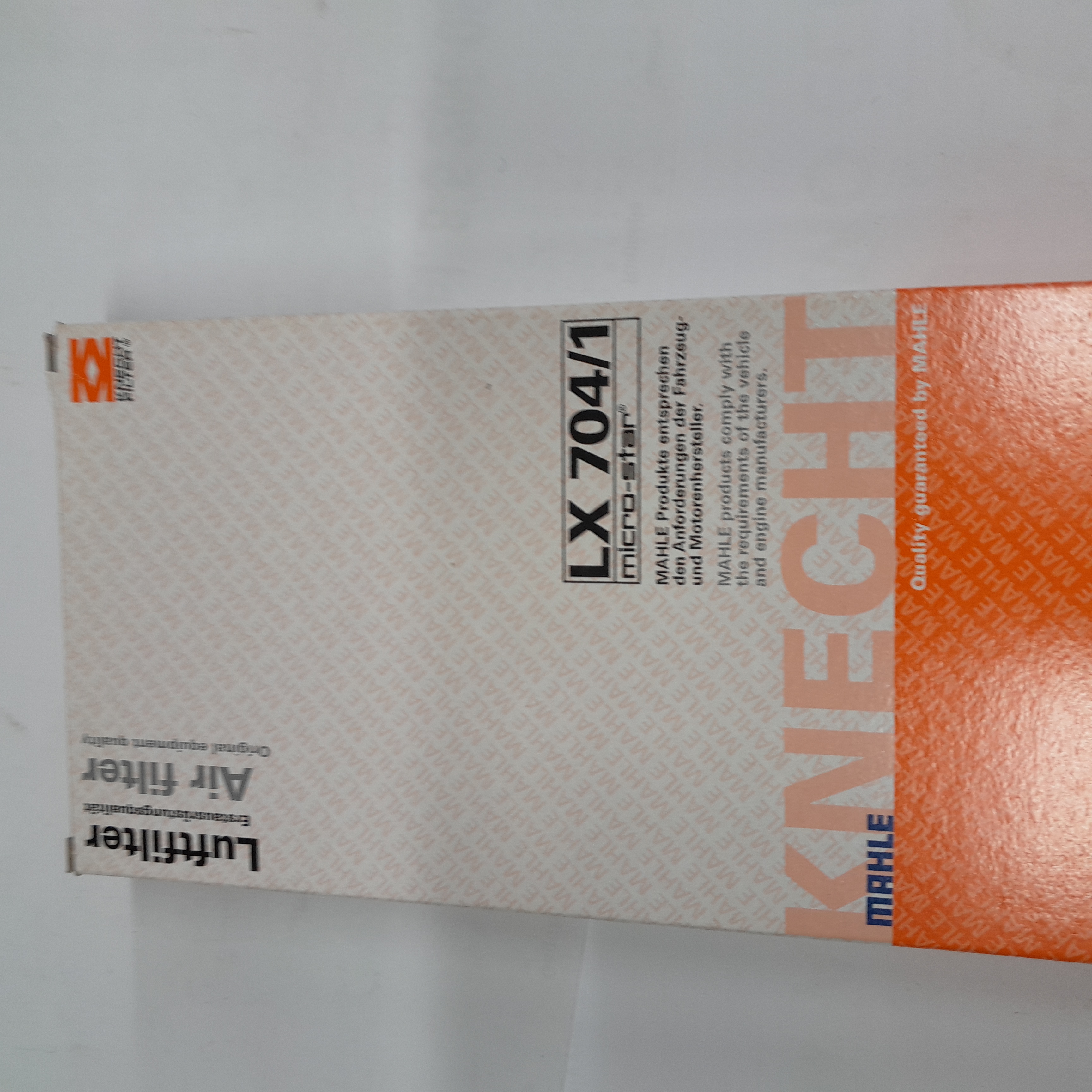  LX 704/1 Oro filtras Knecht