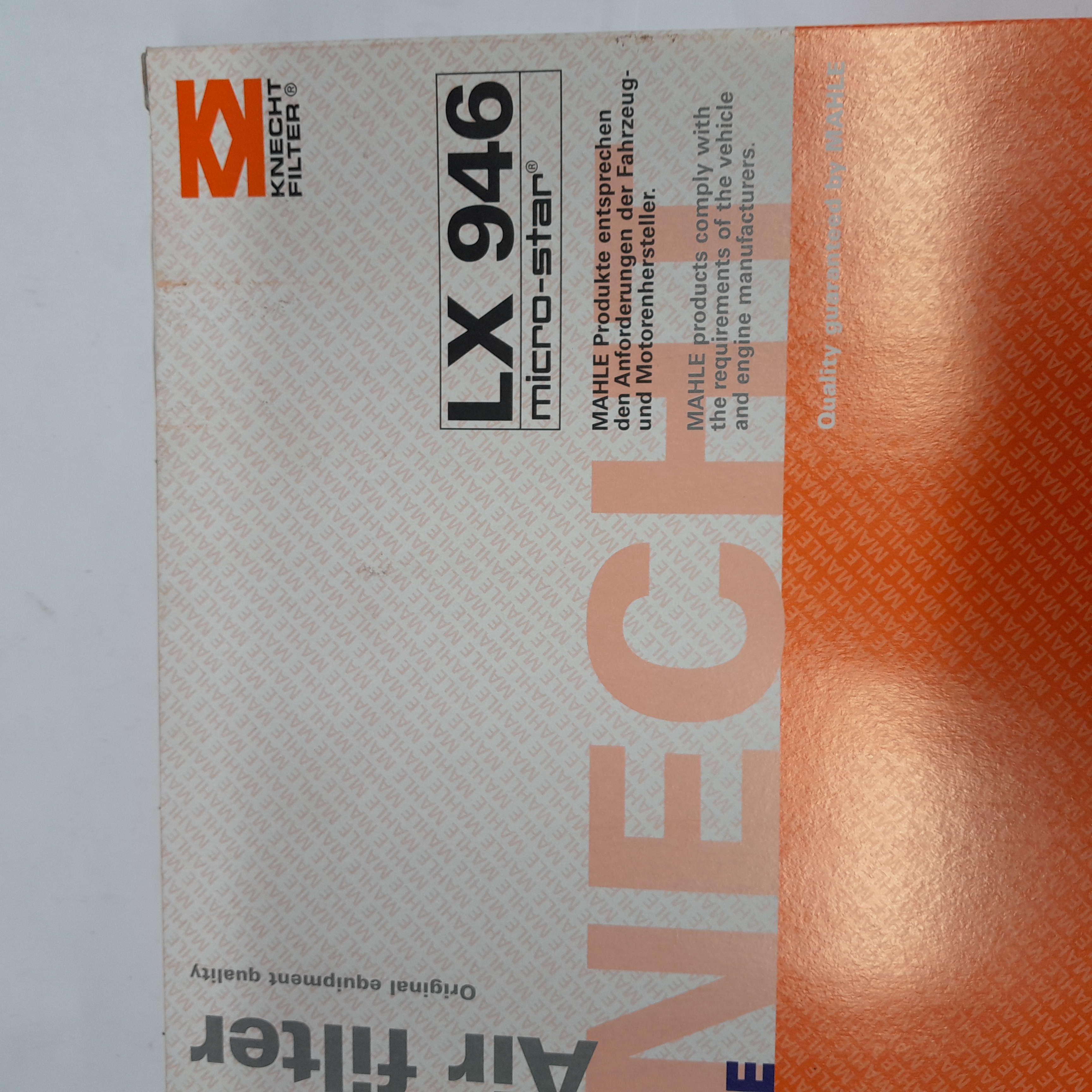 LX 946 Oro filtras Knecht