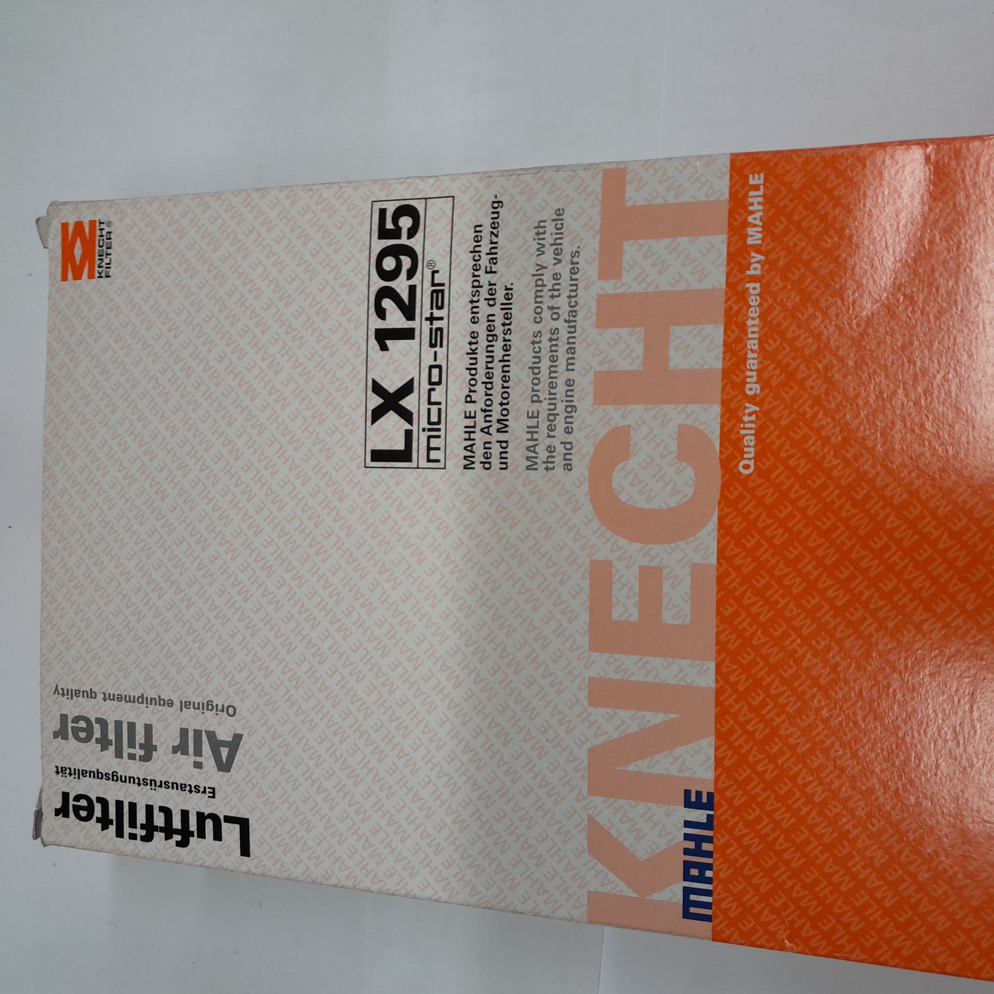  LX 1295 Oro filtras Knecht