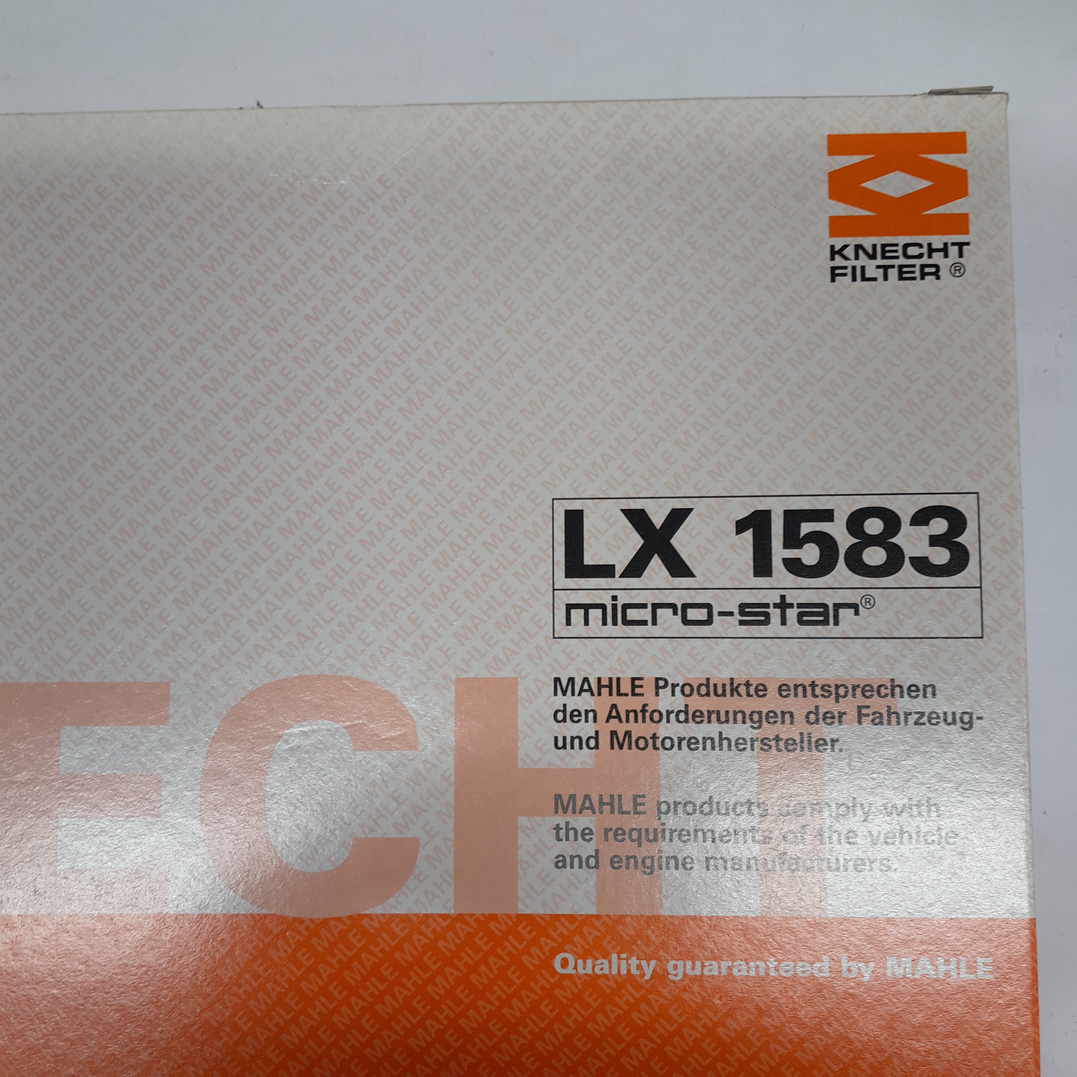 LX 1583 Oro filtras Knecht