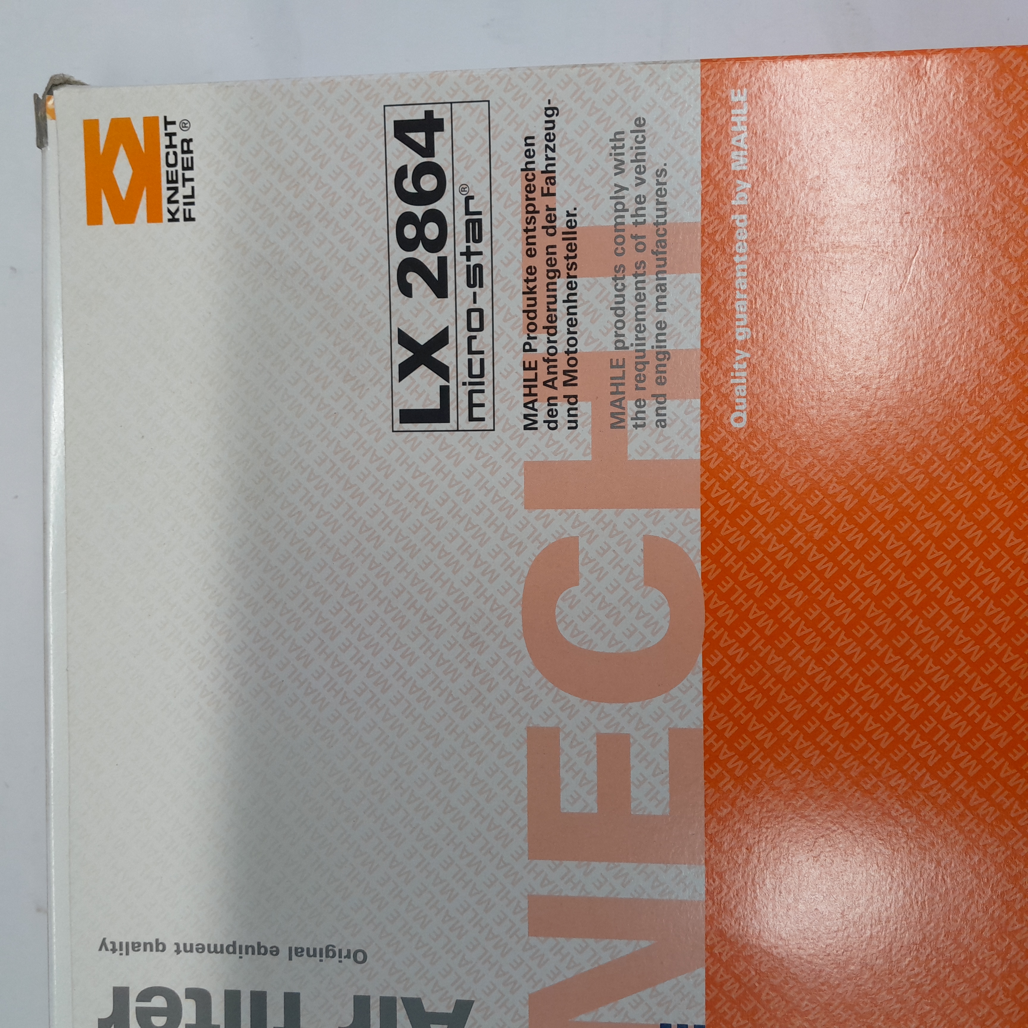 LX 2864  oro filtras Knecht 