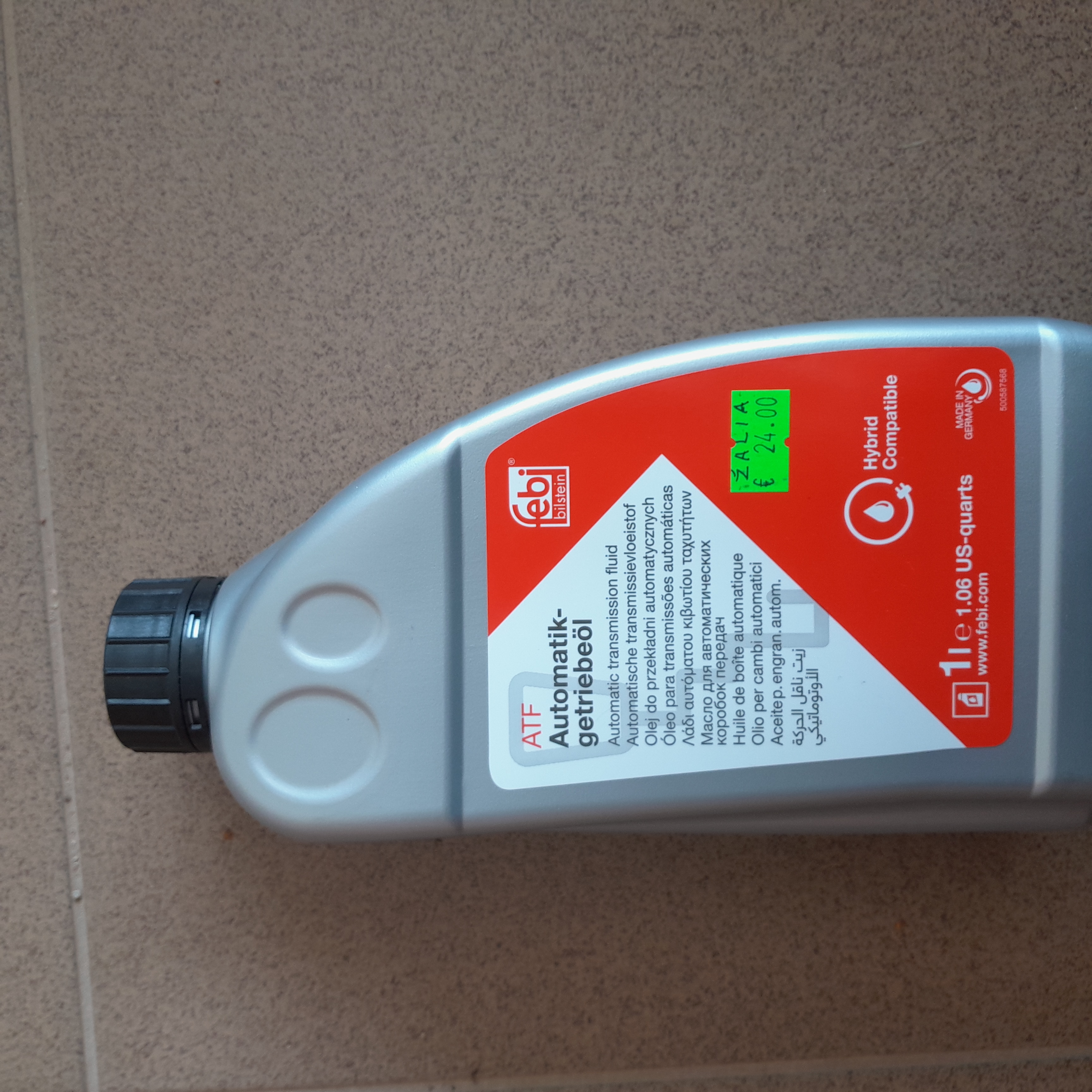 Automatinės pavarų dėžės alyva FEBI 39095 spalva žalia