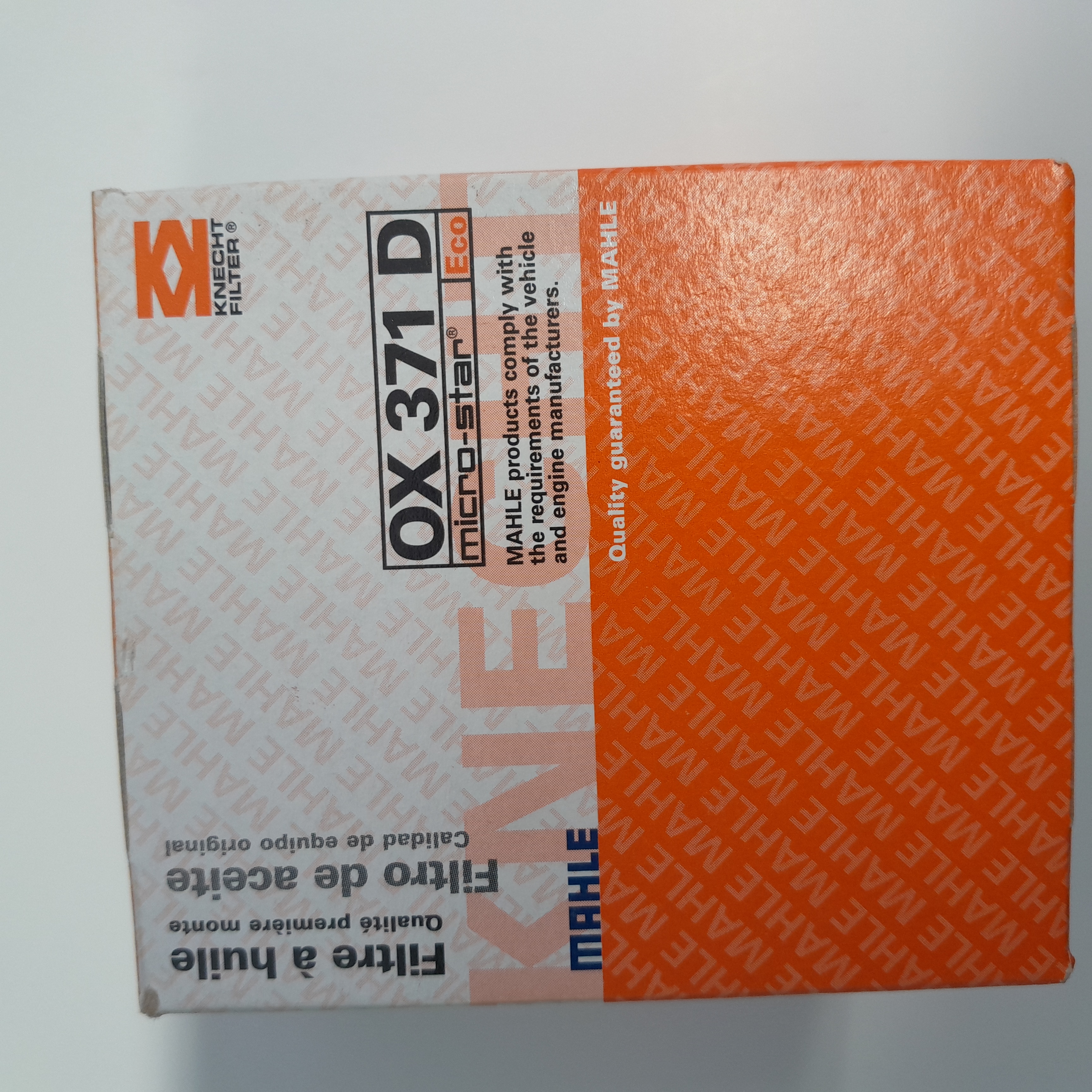 OX 371D Micro-star Eco alyvos filtras