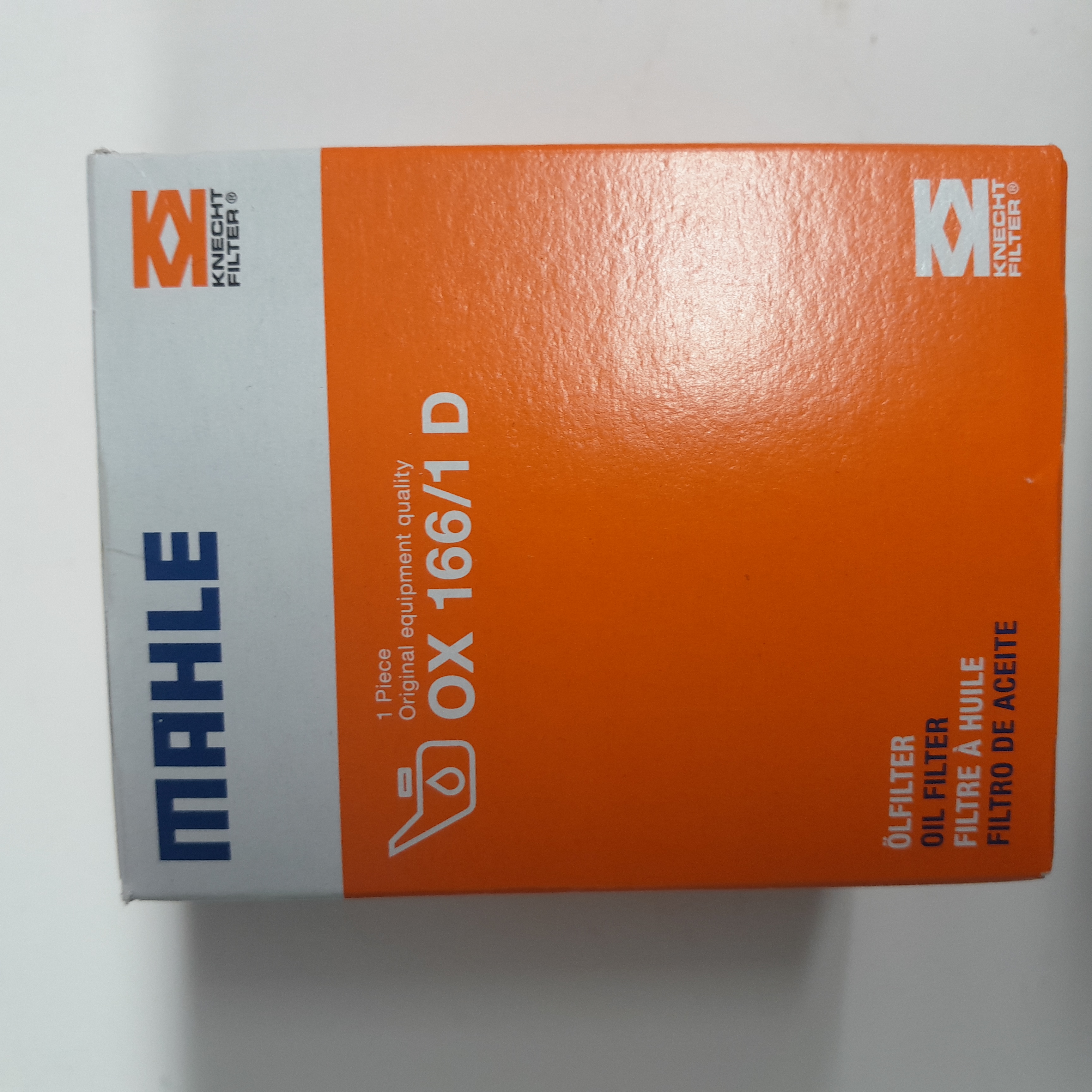 Mahle OX 166/1 D alyvos filtras