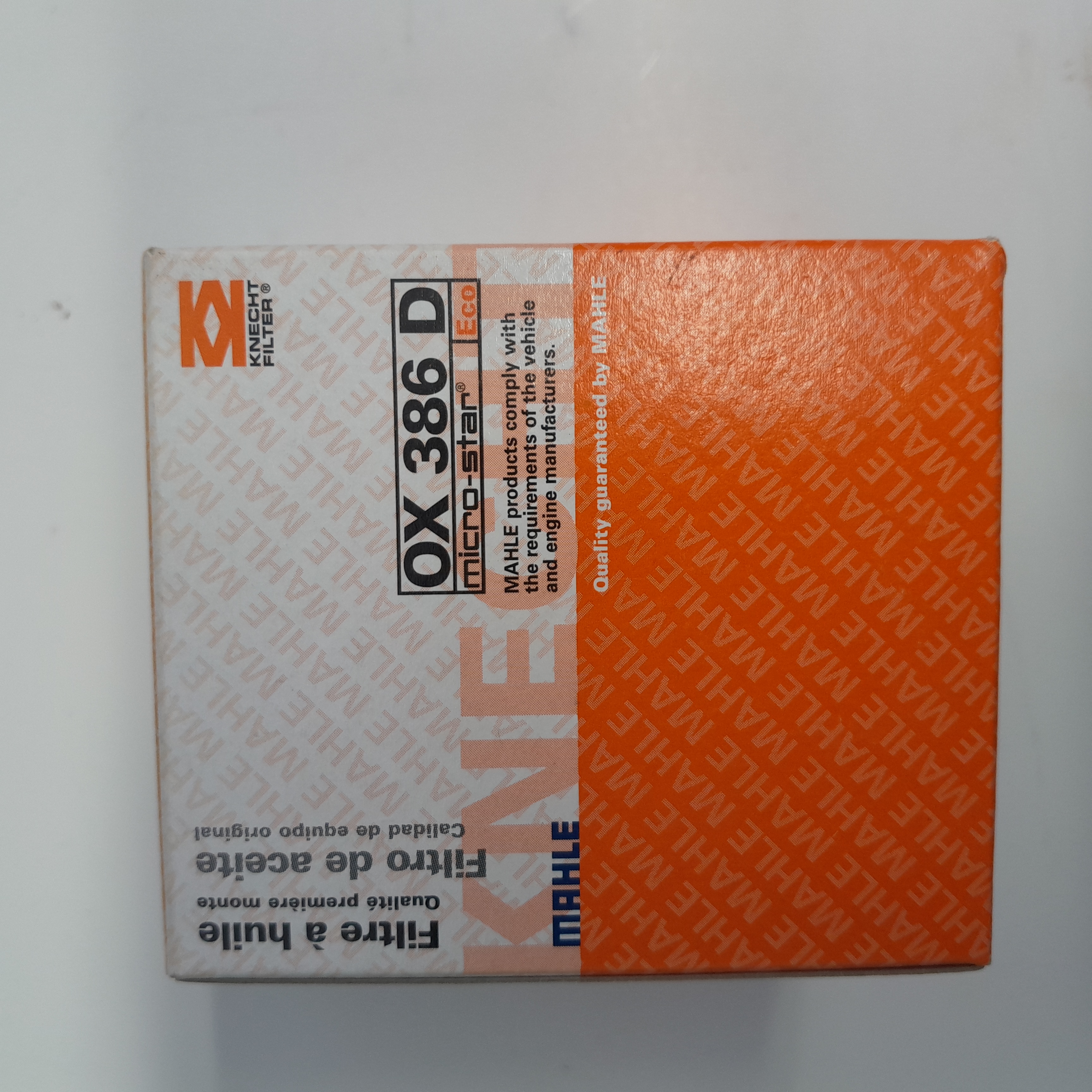 KNECHT OX 386D tepalo filtras