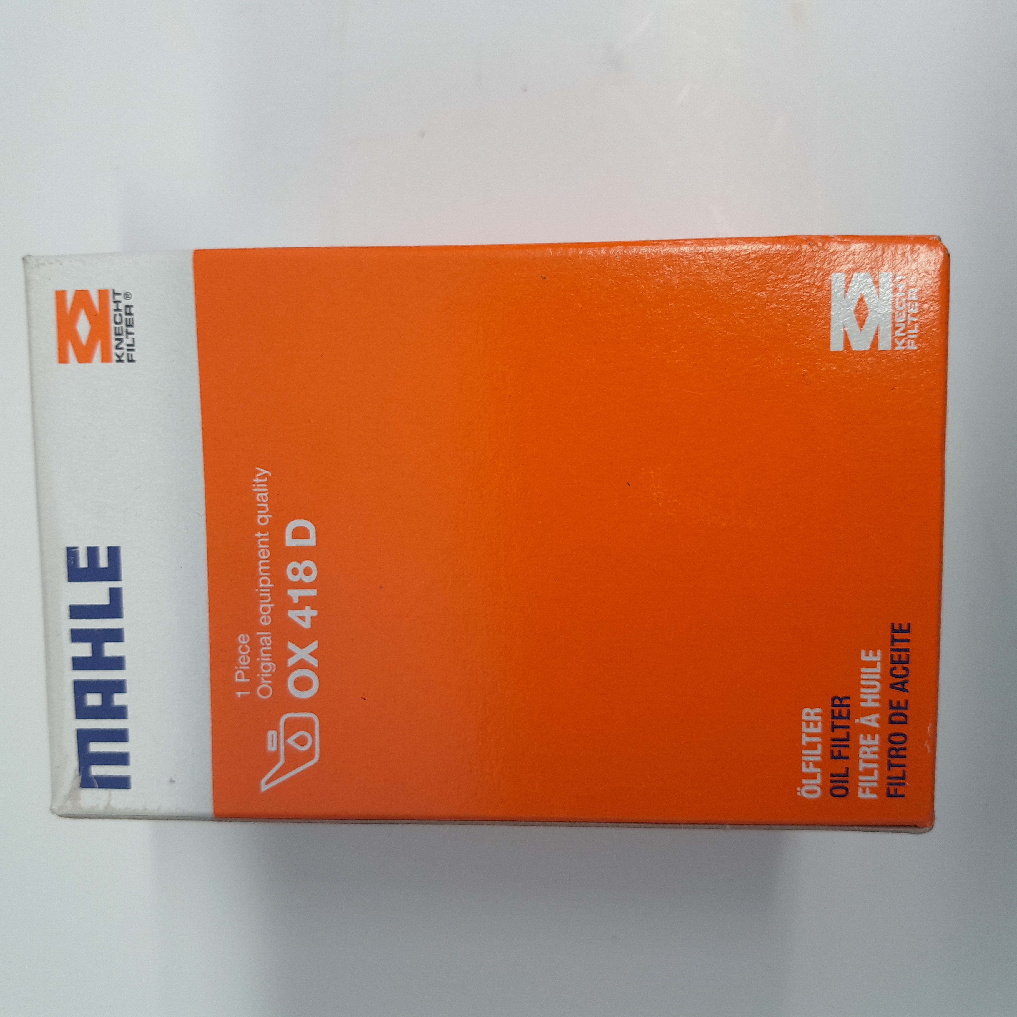 MAHLE OX 418D alyvos filtras