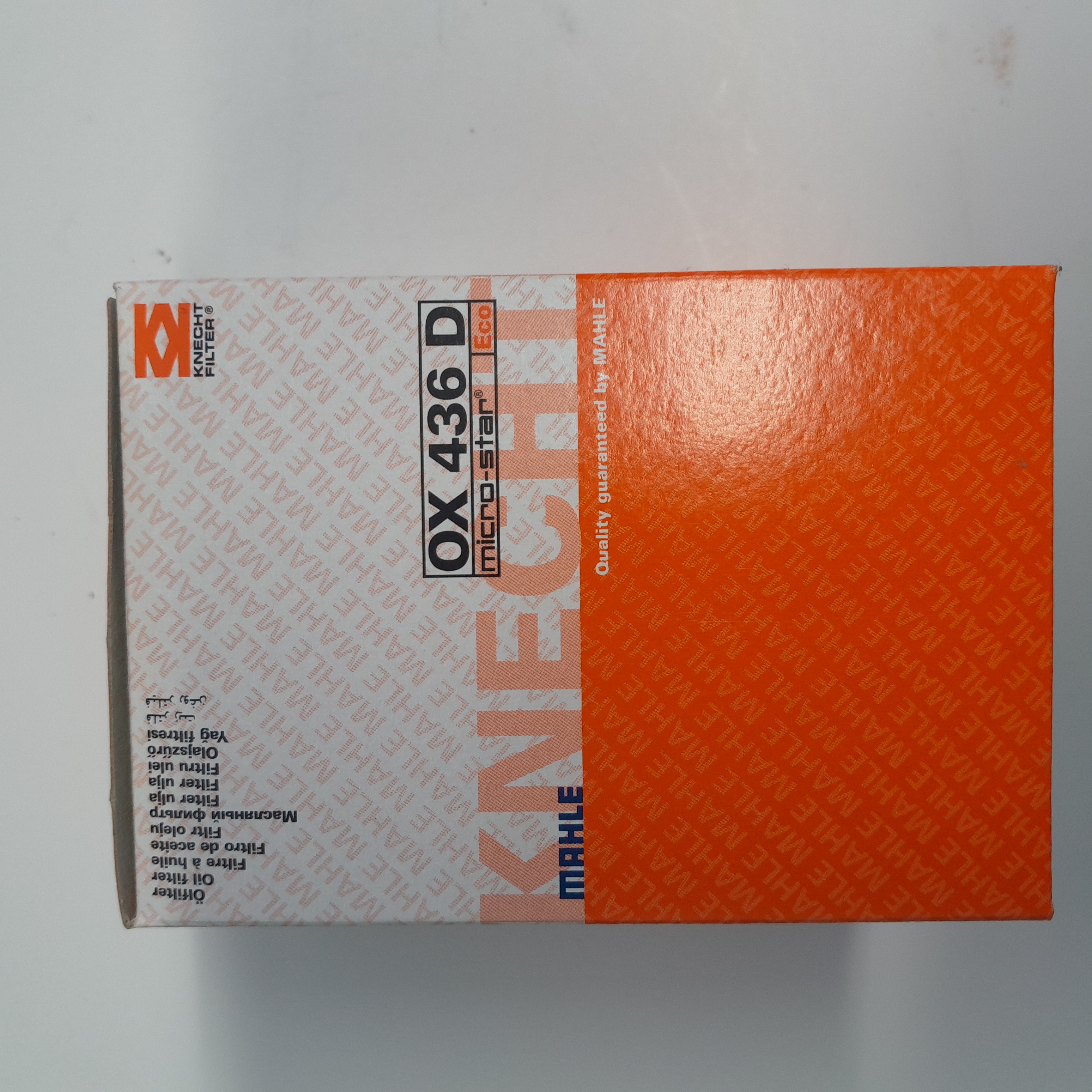 Knecht OX 436D alyvos filtras