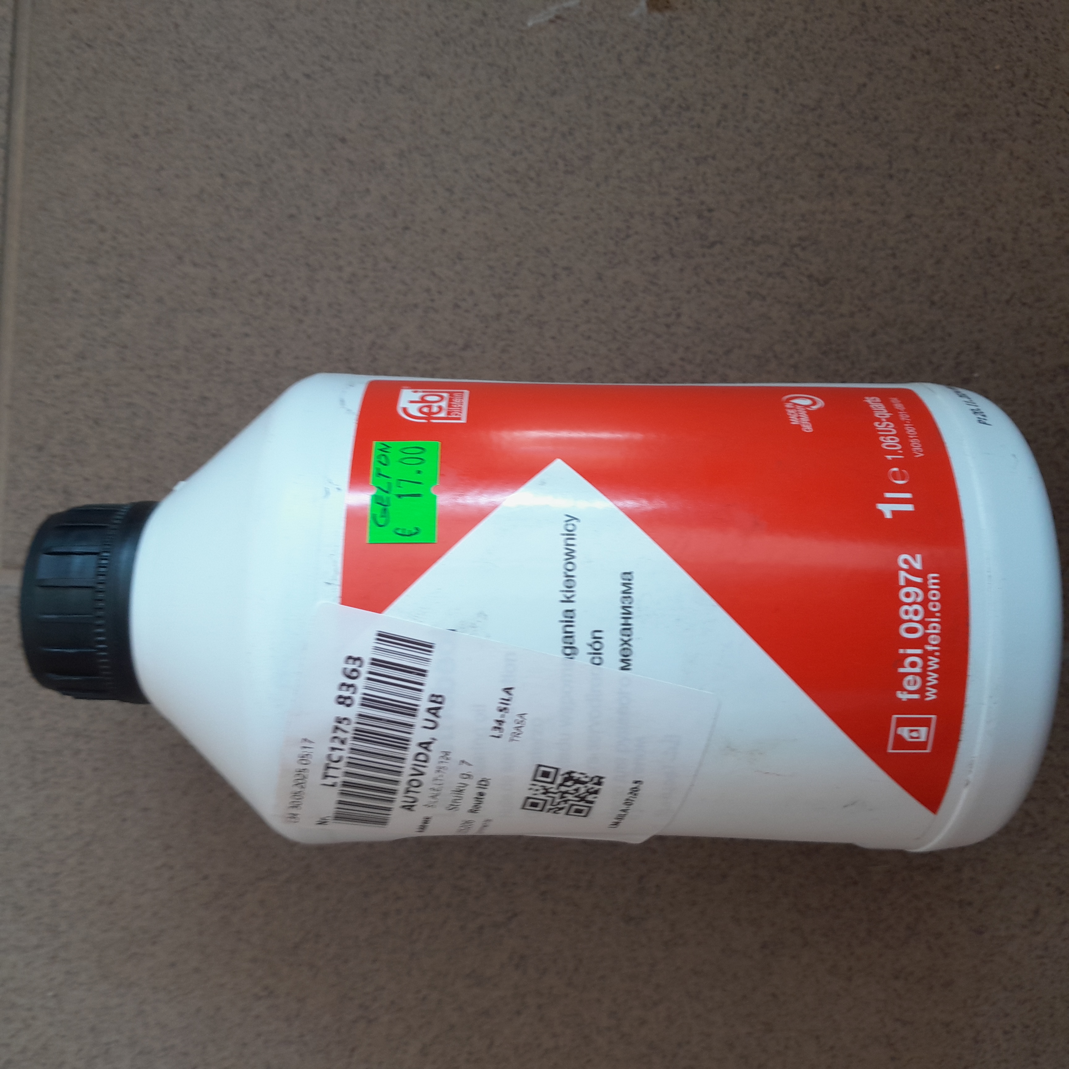 Hidraulinis skystis Febi 08972 spalva geltona