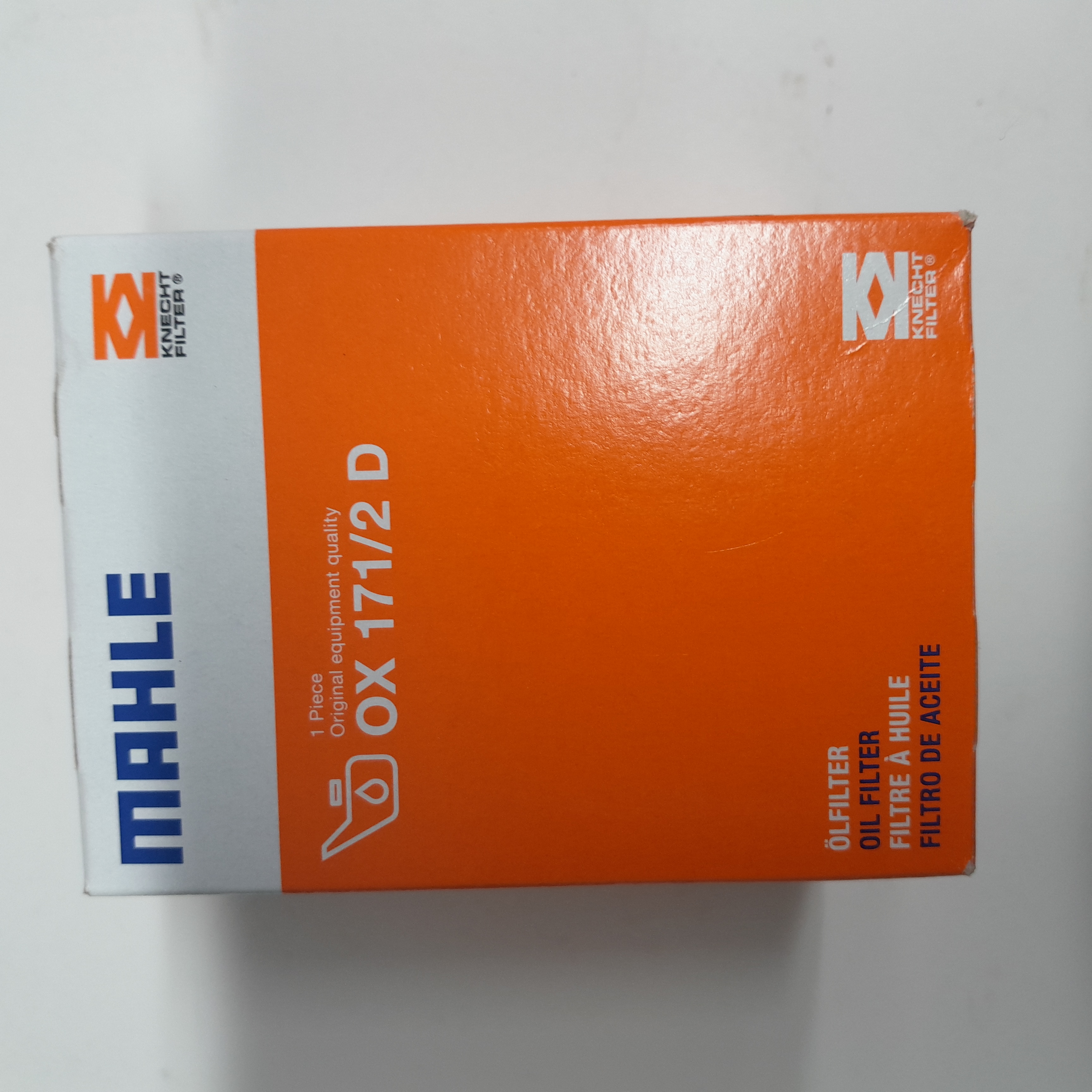 MAHLE OX171/2 D alyvos filtras