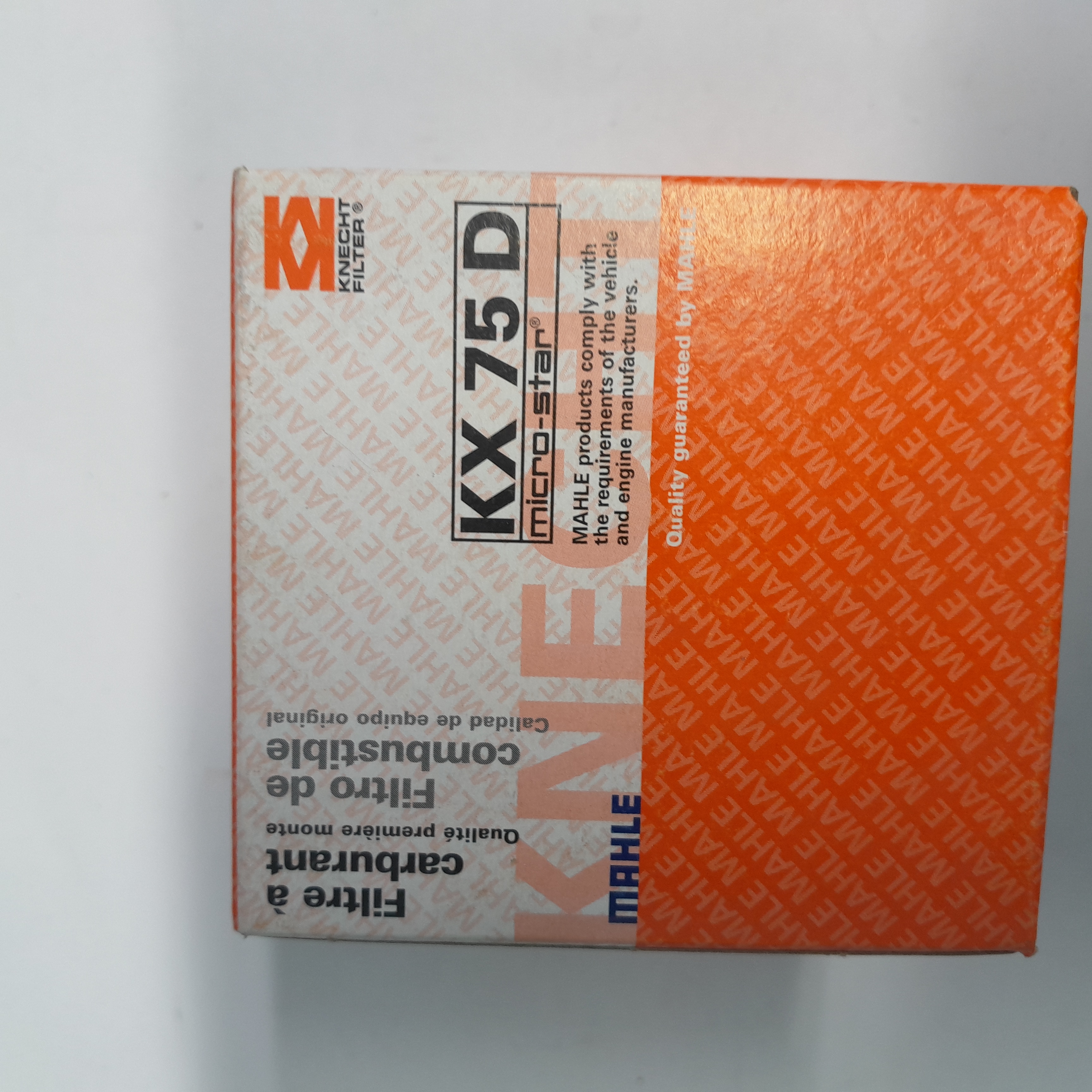 KX 75 D kuro filtro elementas