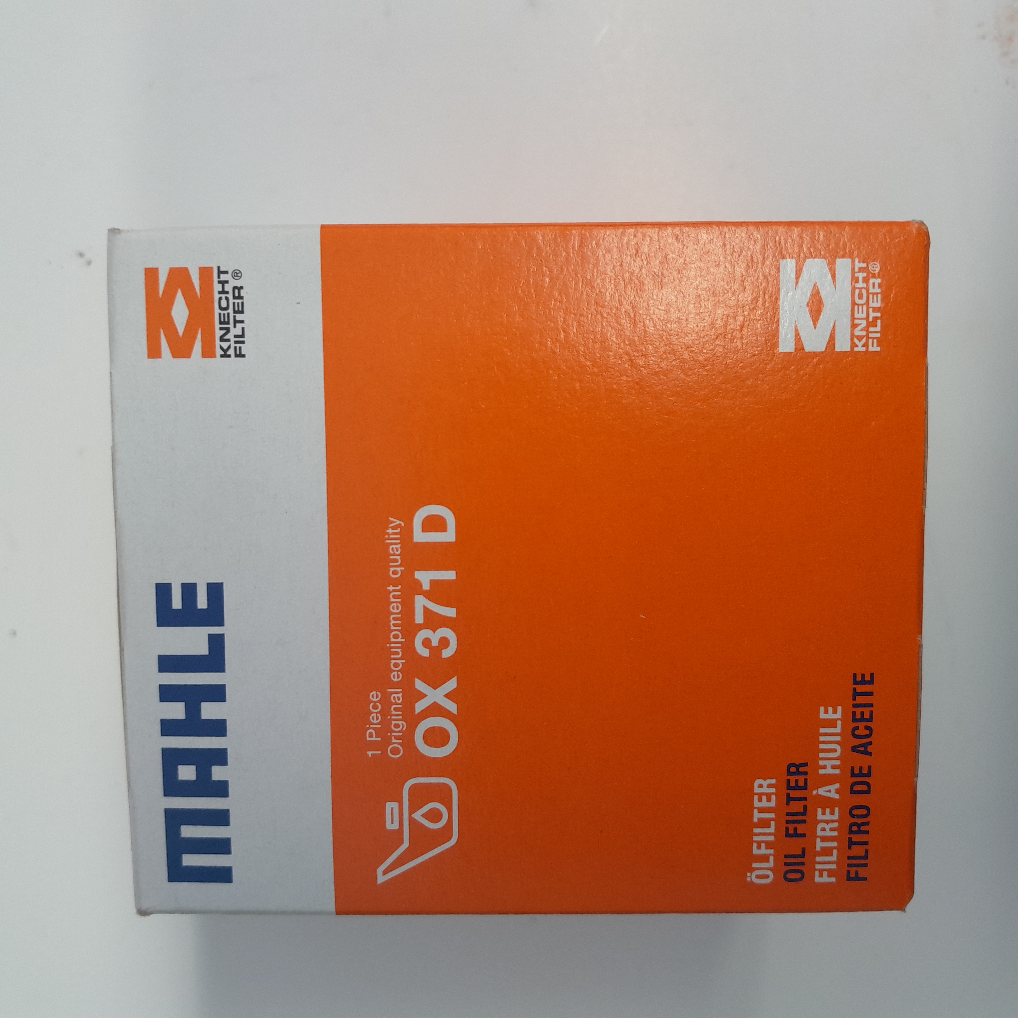 MAHLE OX 371D alyvos filtras