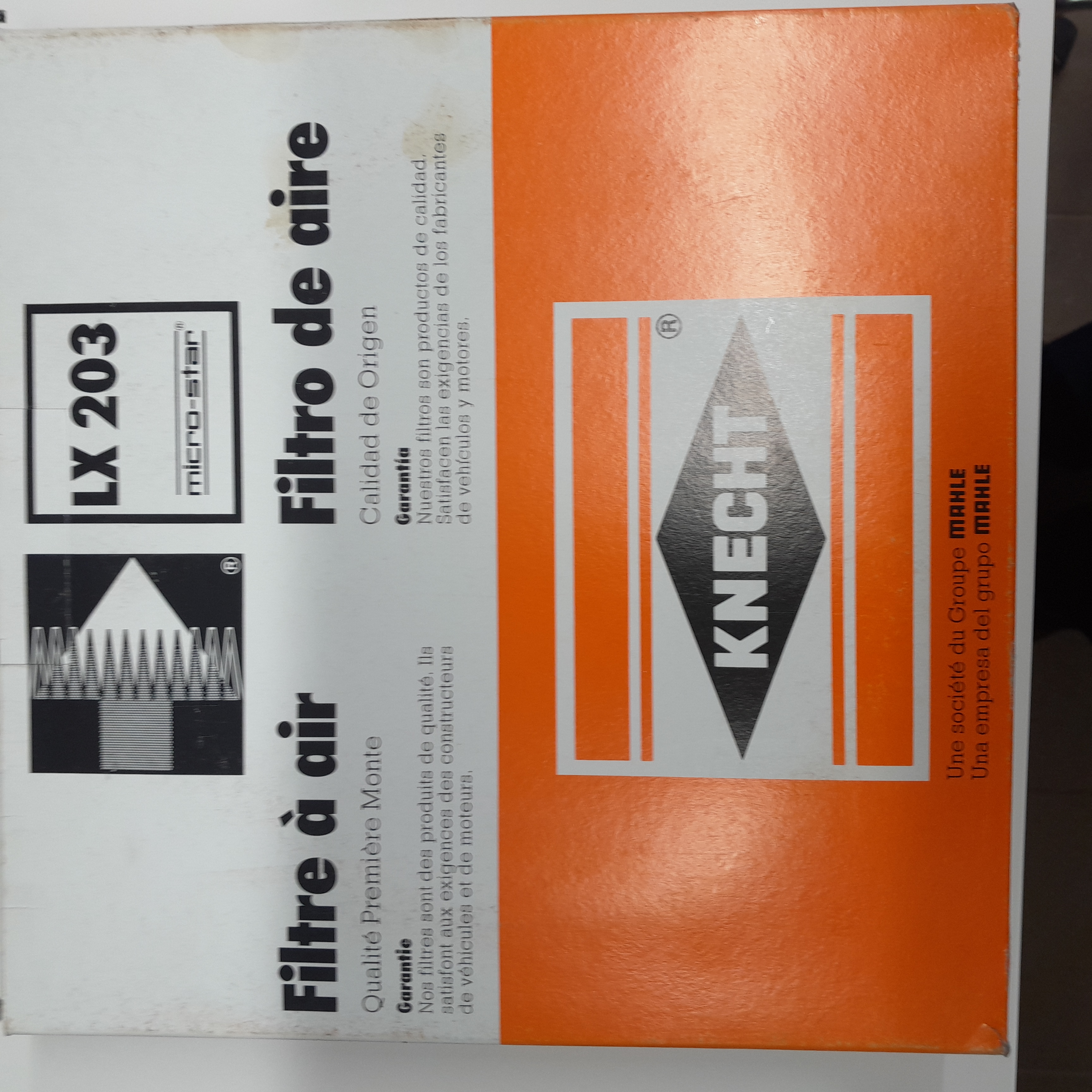 Oro filtras KNECHT LX 203