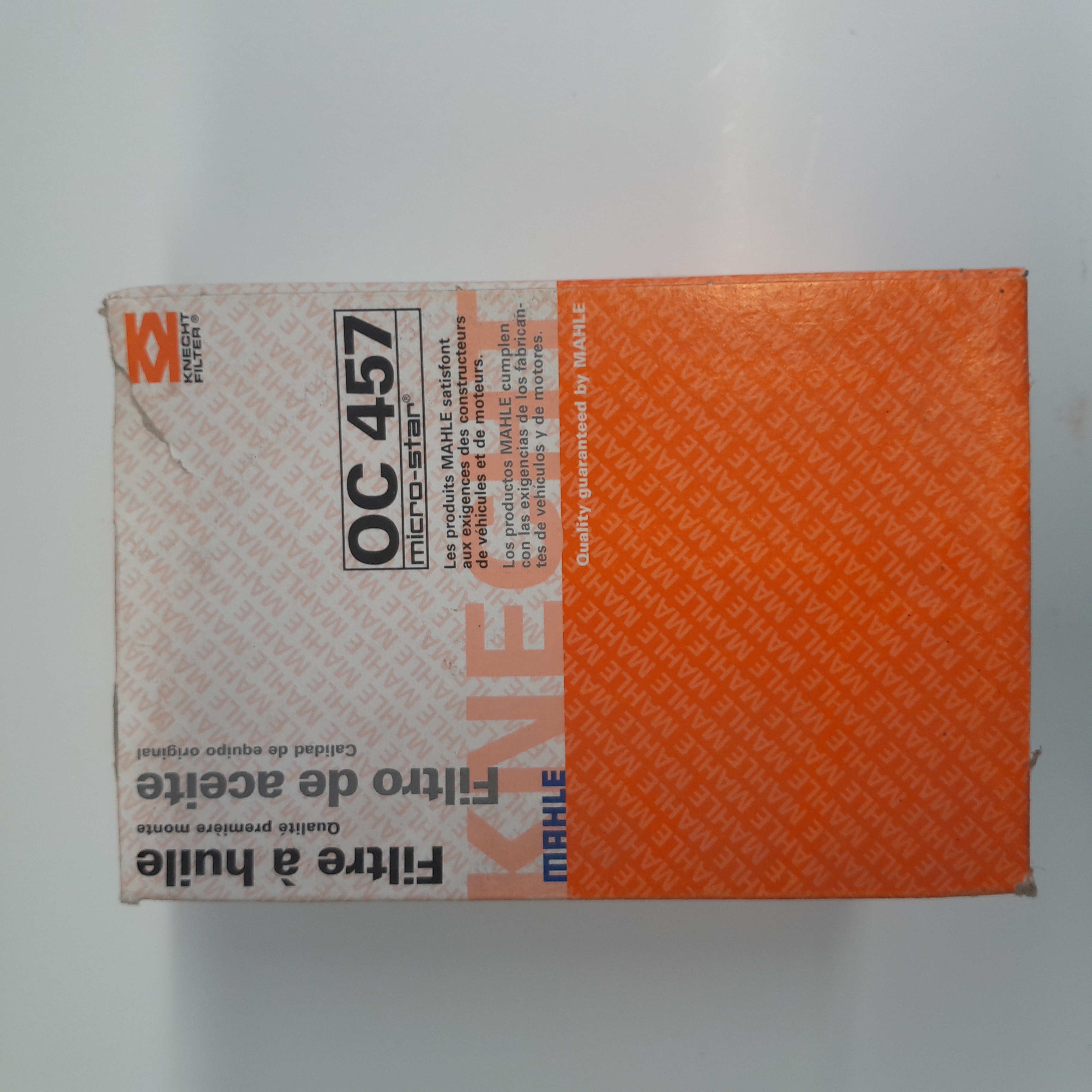 OC 457 alyvos filtras