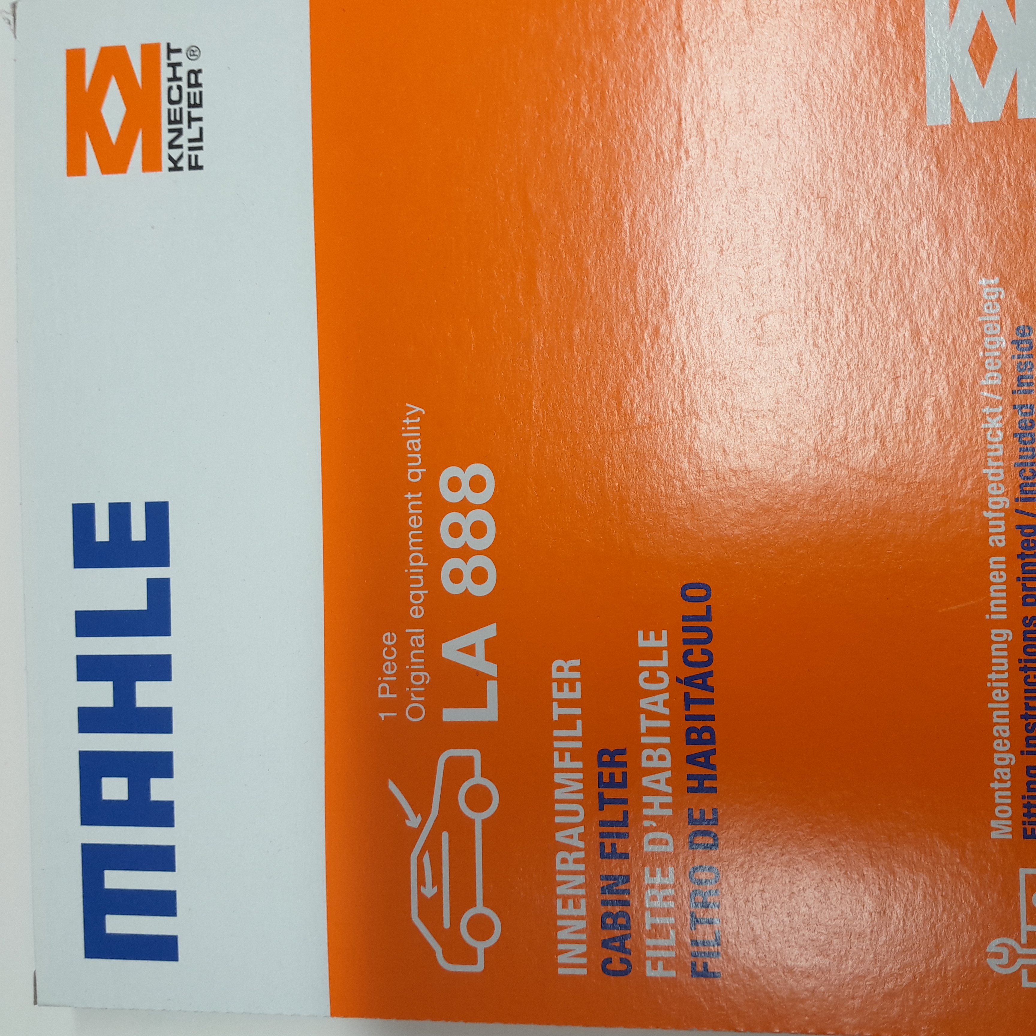 MAHLE salono filtras LA 888