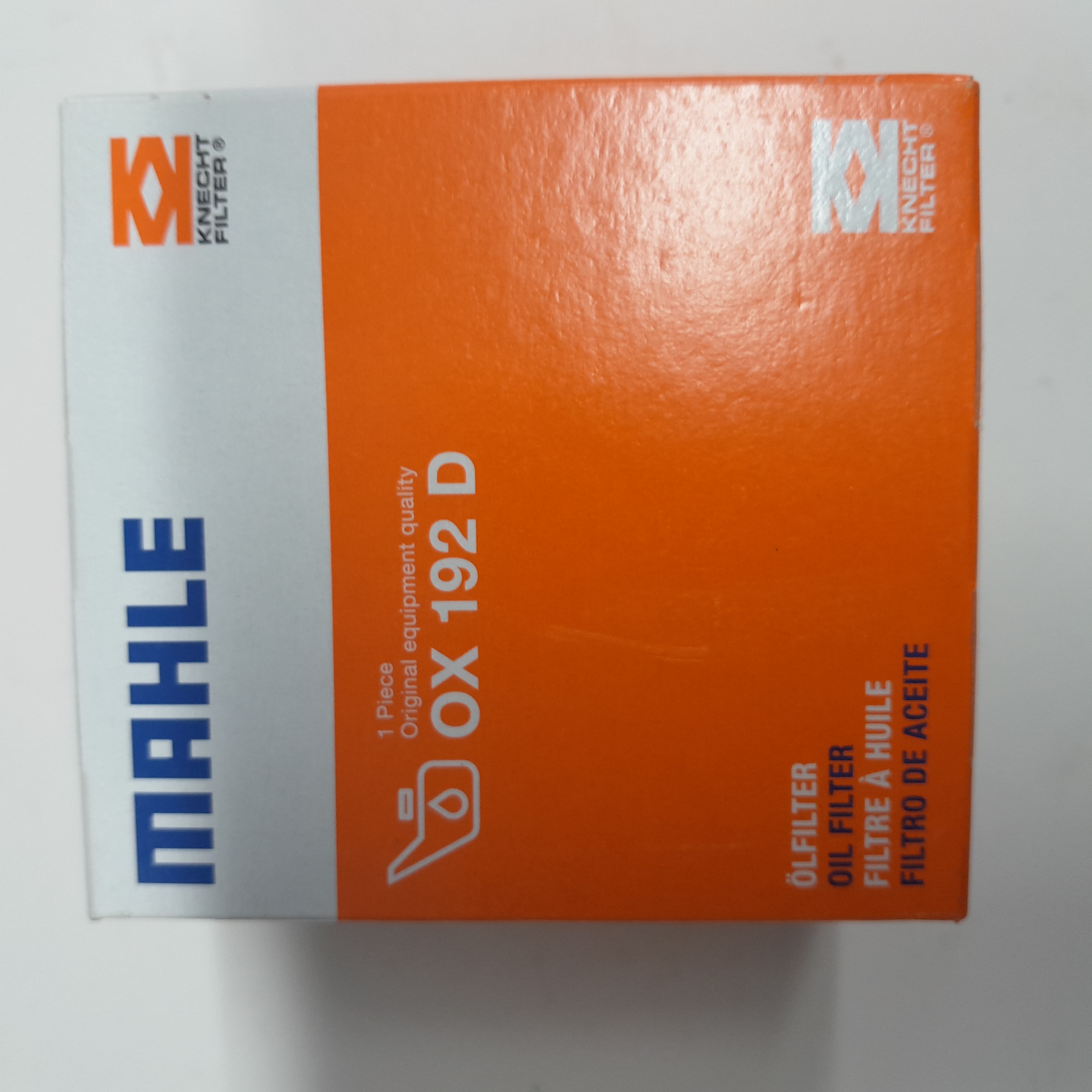 MAHLE OX192 D alyvos filtras