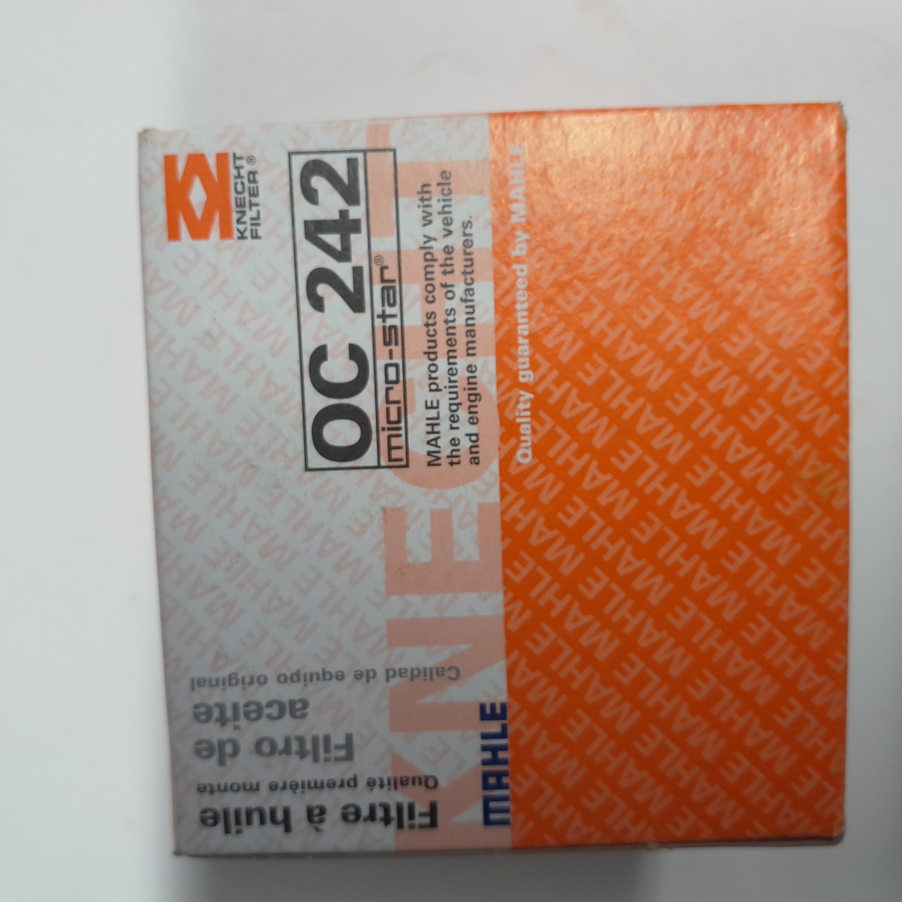 MAHLE OC242 Alyvos filtras